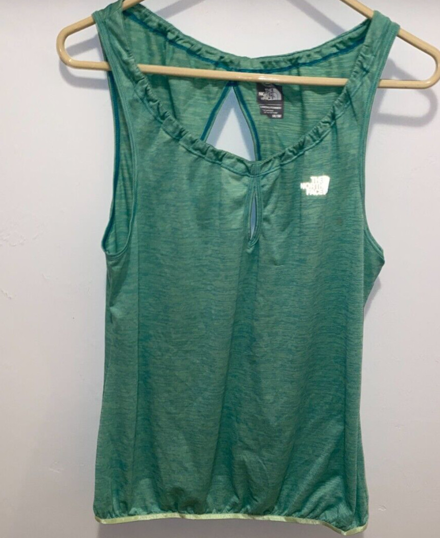 The North Face Women’s Savvy Mesh Tank Performance Running Sz. M Green New