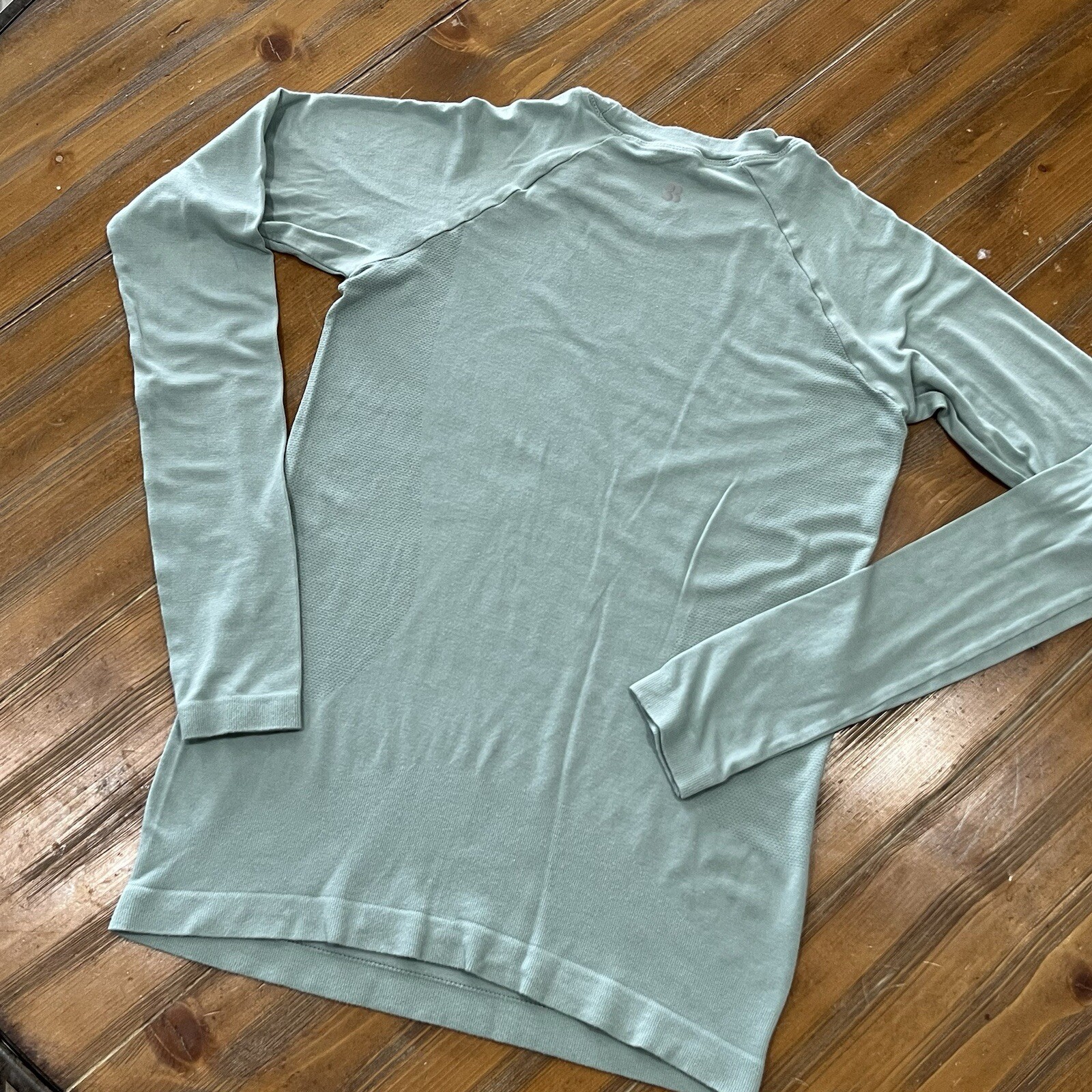 Swetty Betty Top Small Green Long Sleeve Crew Running Bamboo Stretch Portugal