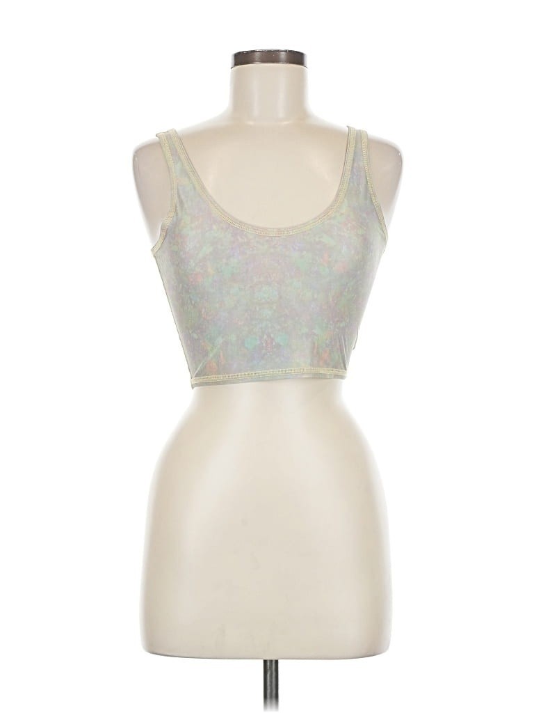 Teeki Opal Lover Crop Top M/L White Snake Yoga Pilates Boho Chic Festival Hippie