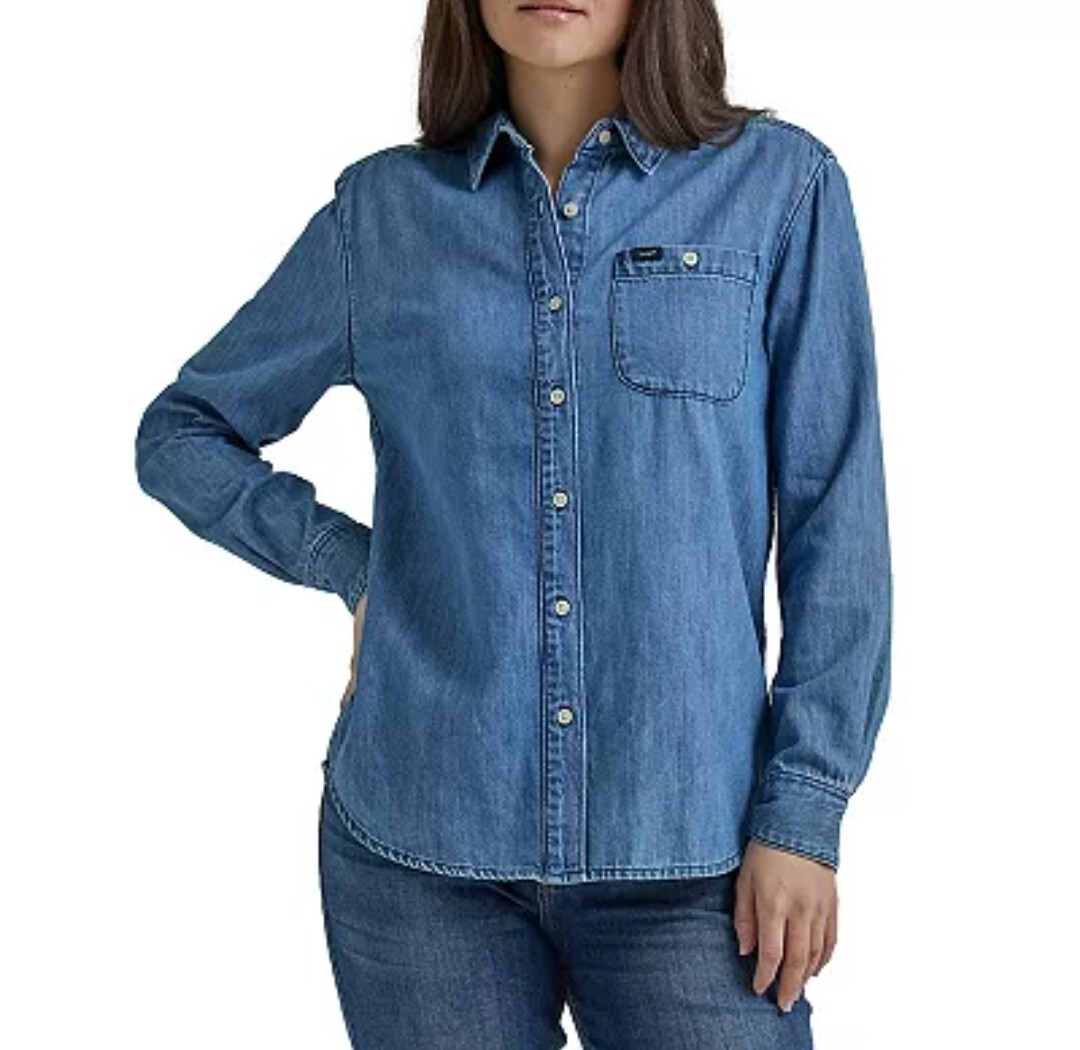 Lee Women’s Legendary Long Sleeve All Purpose Shirt M
