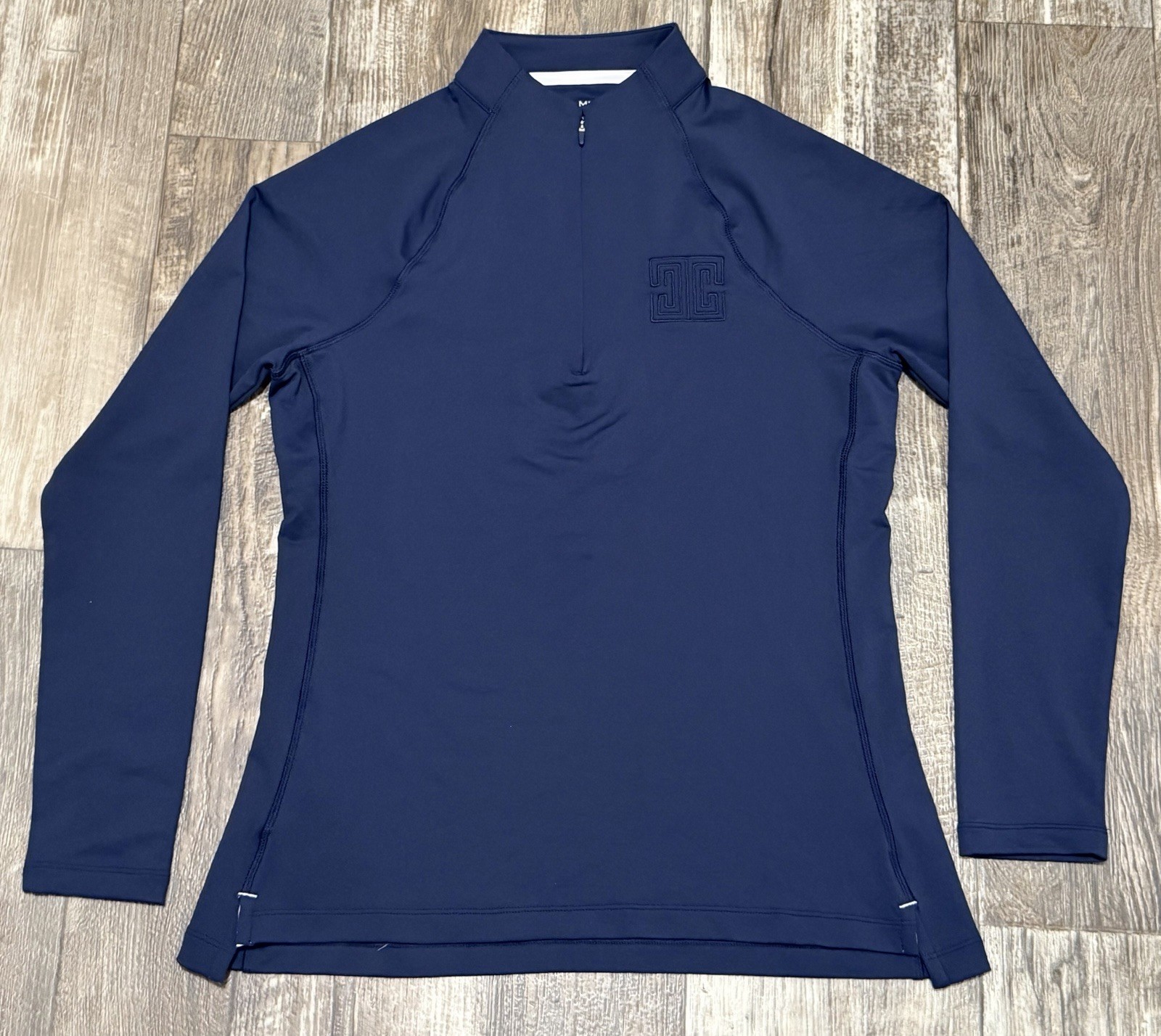 Peter Millar 1/4 Zip Womens Medium Perth Raglan Pullover Blue Golf UPF 50