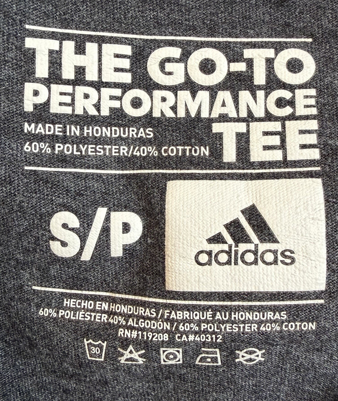 Gray Adidas Shirt Size Small