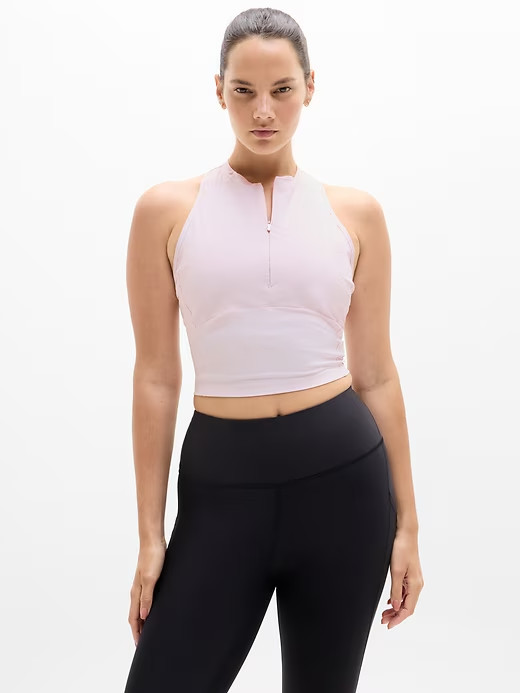 Athleta M Crosstrain Zip Train Shell Pink Medium Regular