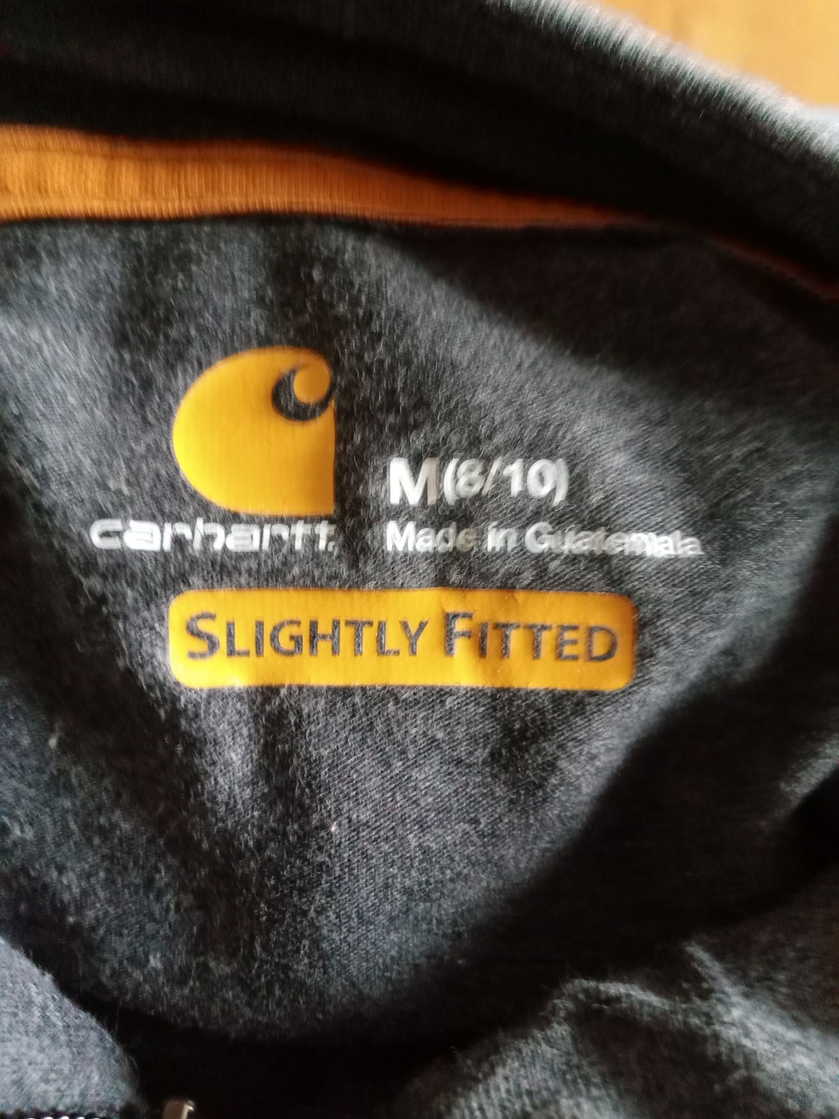 Carhartt Force Women’s Size M 8-10 Gray 1/4 Zip Long Sleeve Slightly Fitted Top