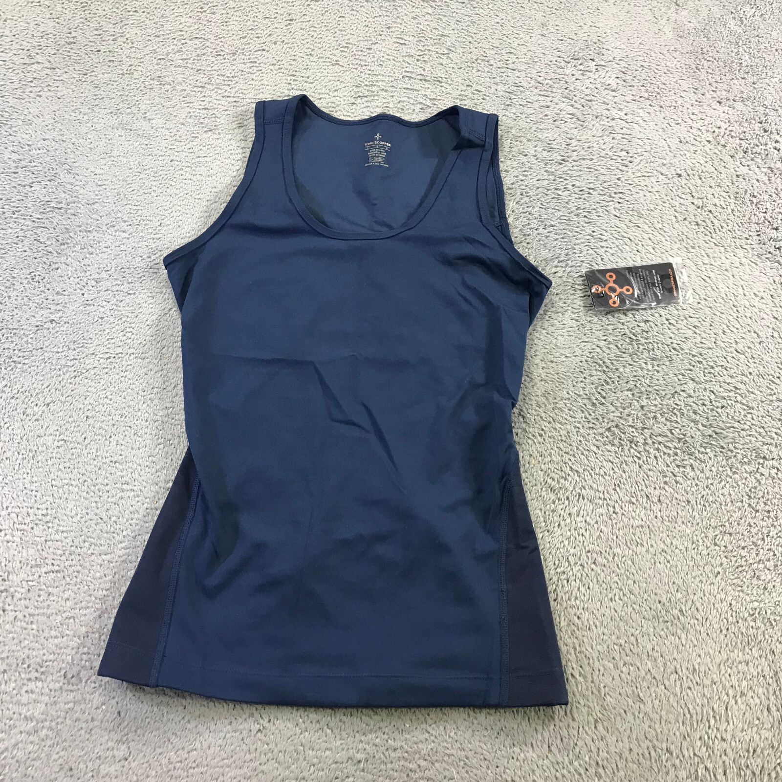 Tommie Copper Shirt Womes Large L Lower Back Support Blue Tank Top aasdsad