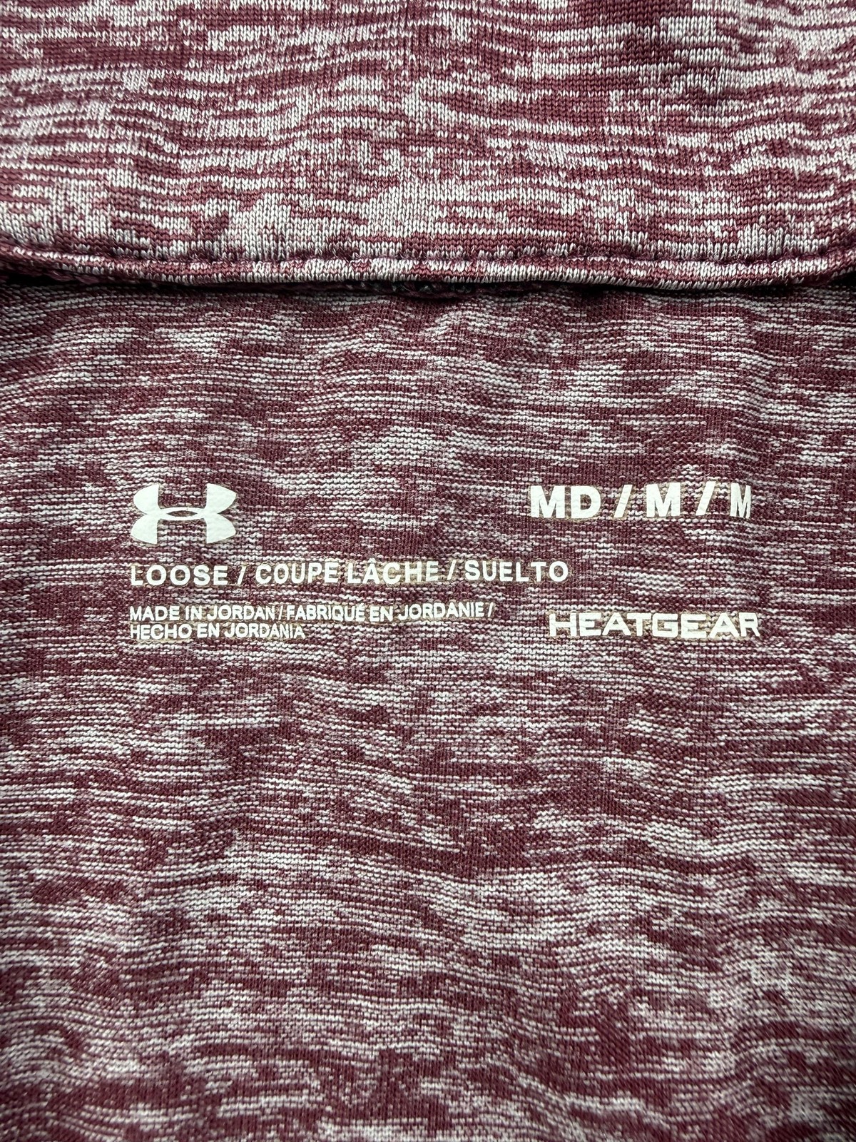 Under Armour Pullover Womens Medium Red 1/4 Zip HeatGear Running Long Sleeve Top