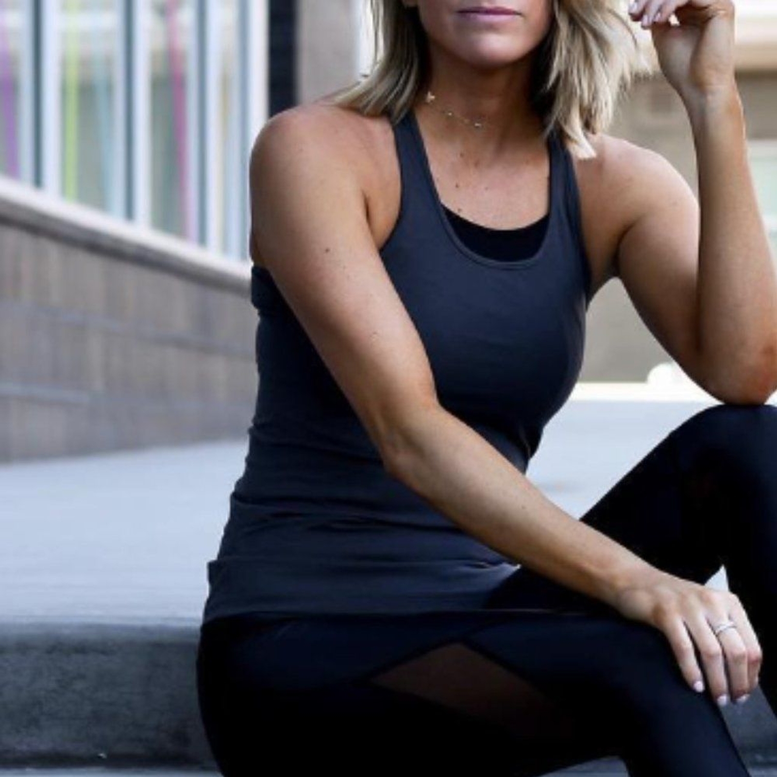 NWT ROKWOLF LOUNGE TANK IRON GATE PIMA COTTON/MODAL/SPANDEX WORKOUT WEAR X-SMALL
