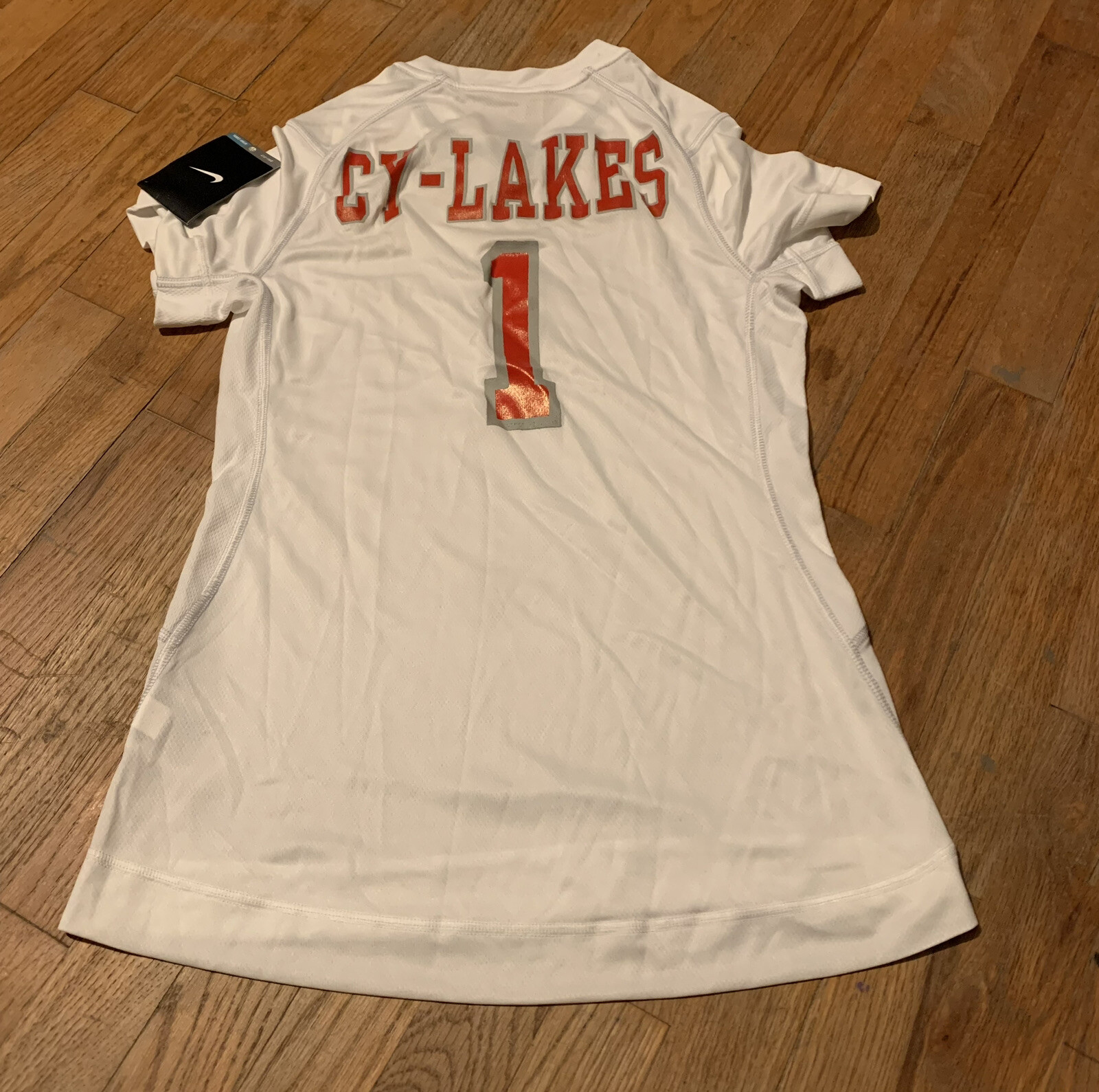 Nike Women’s Dri-Fit CY-LAKES SPARTANS Volleyball Jersey #5 Sz. S NEW 379179-100