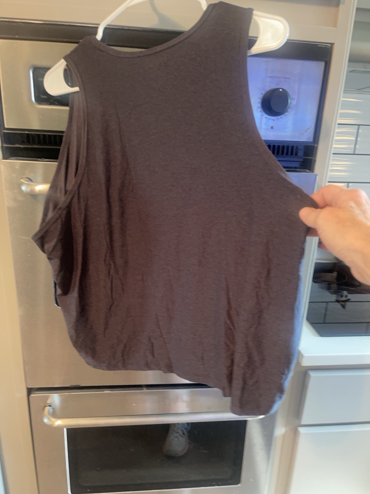 Old Navy CloudMotion Ruched Tank-Heather Grey-Size 2X-NWT