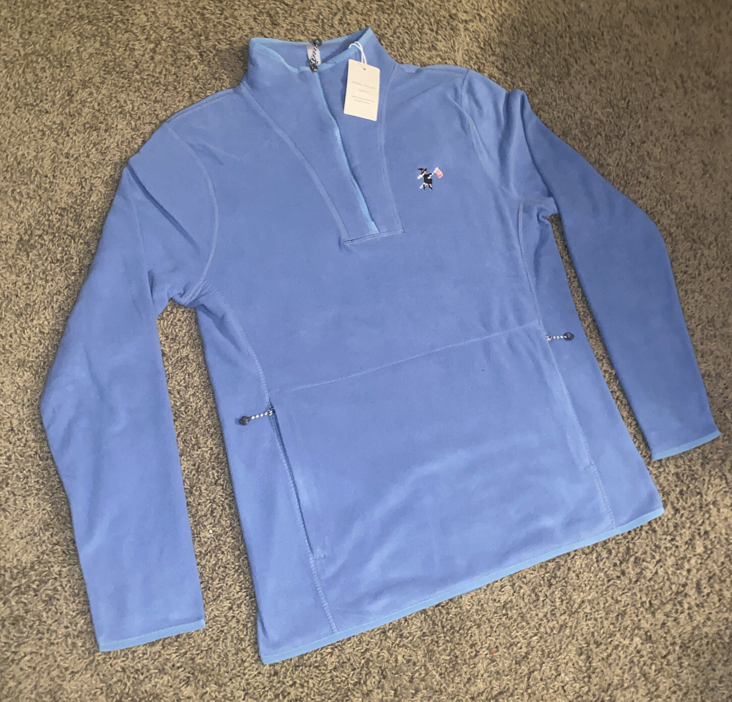 NWT Women’s Peter Millar Crown Sport Blue Pullover Quarter Zip Size Medium