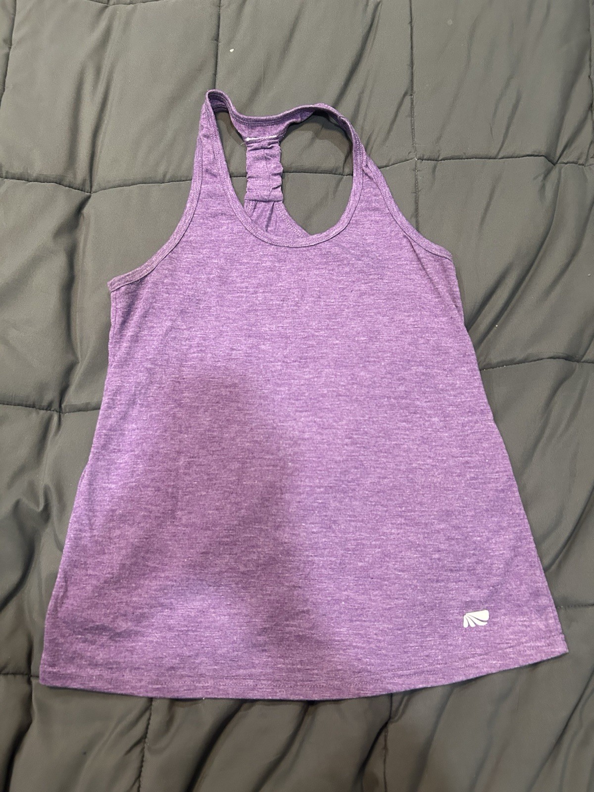 Marika Tek Dry-Wik Women’s Purple Racerback Tank Scoop Neck Stretch Quick Dry M