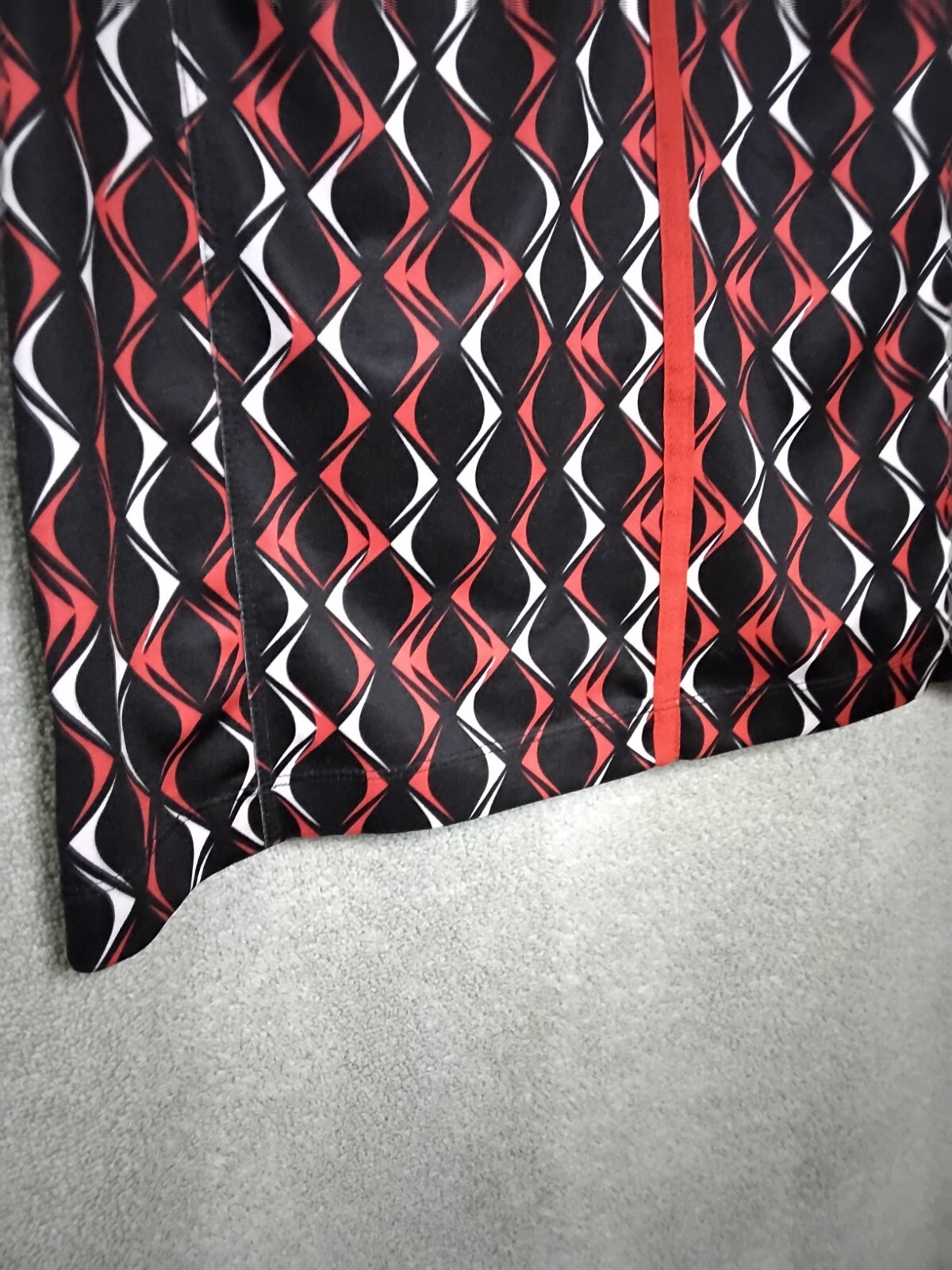 Tail Tech Performance Golf Womens Tank Top Size M Black Red Geometric Sleeveless