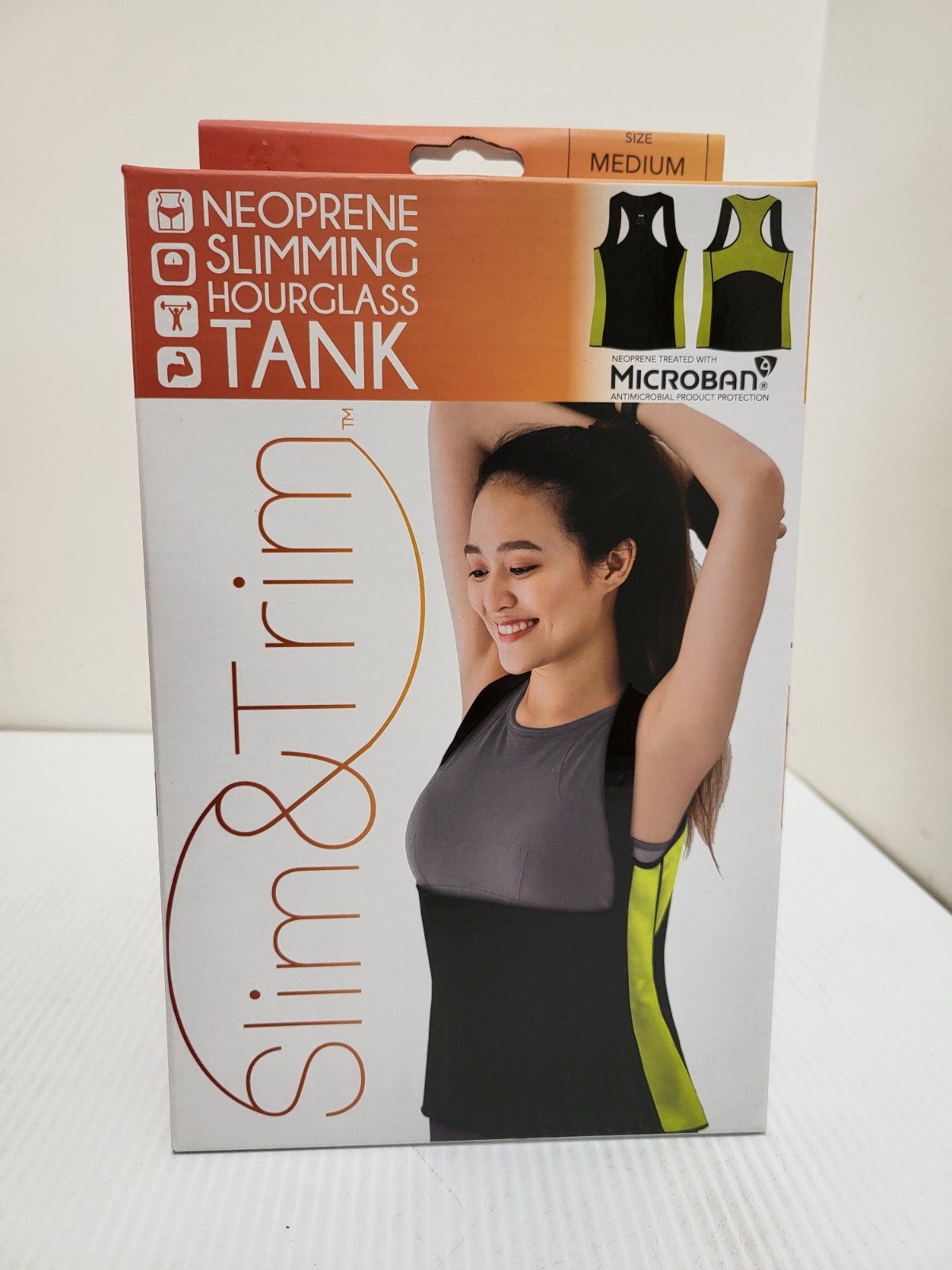 Neoprene Women’s Slimming Hourglass Exercise Tank Top With Microban – Slim&Trim