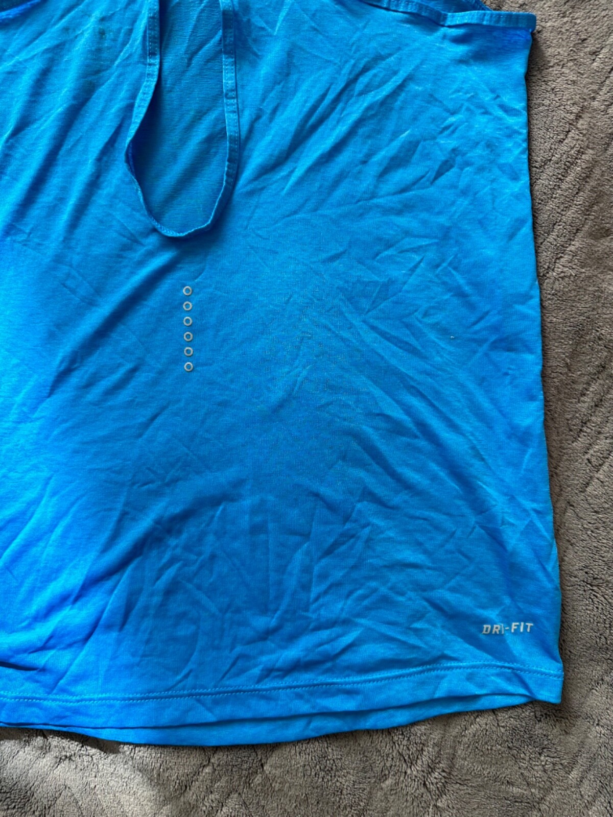 Nike Blue Razor Back Spaghetti Strap Tank Top Sz XS
