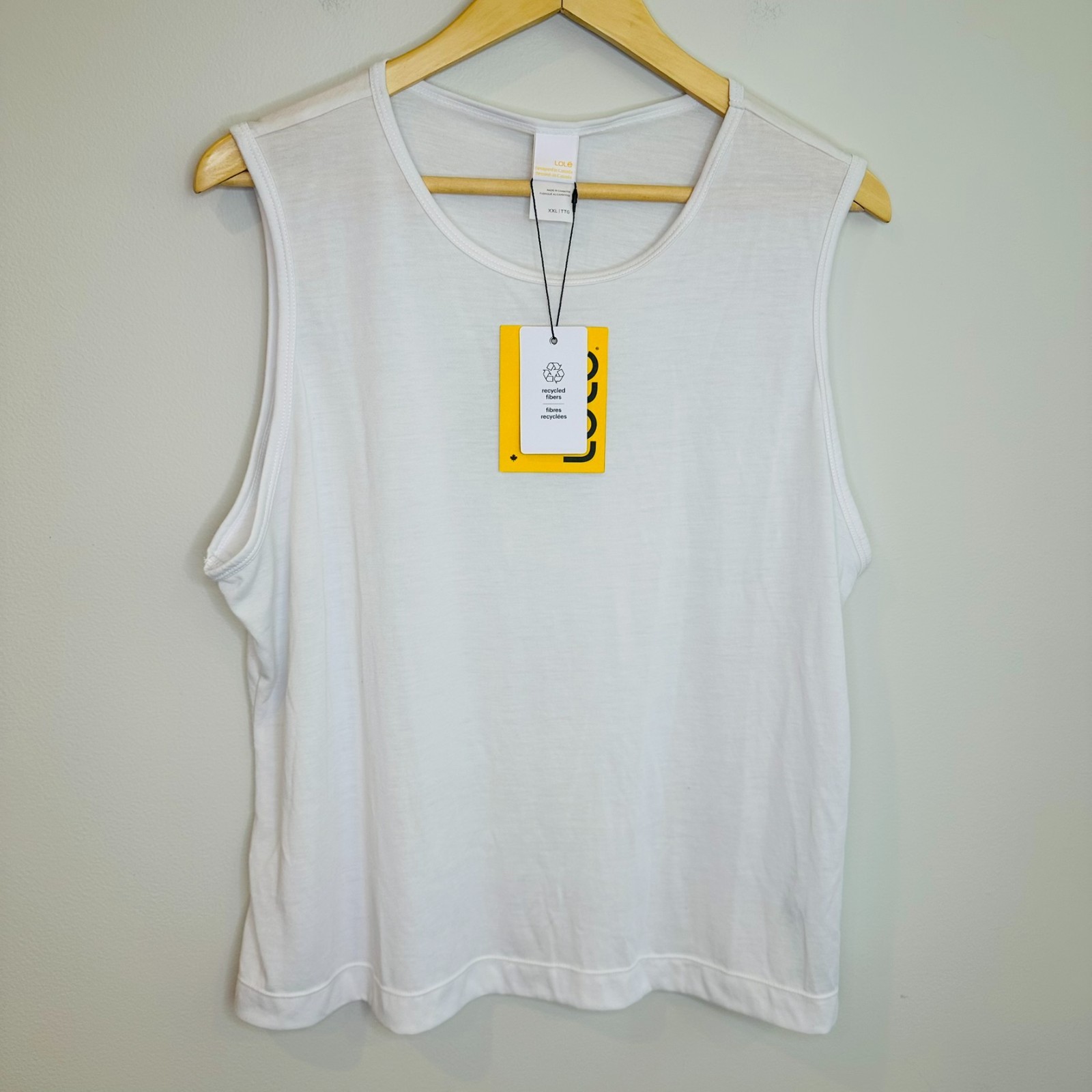Lole Everyday Tank Top in White NWT XXL