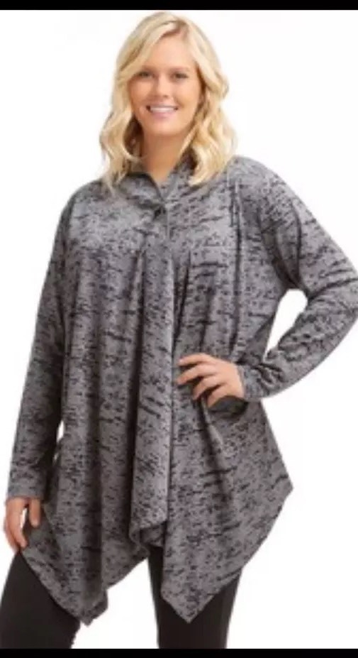 Marika Balance Collection Burnout Plus Size 2X Cardigan, Retail $85.