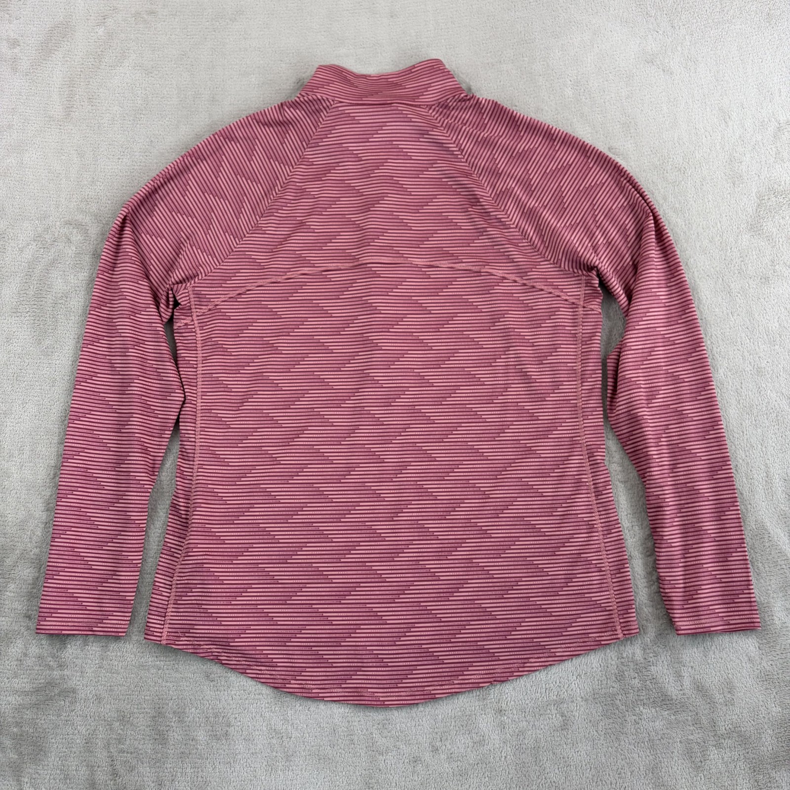 LL Bean Performance UPF 1/2 Zip Pullover in Geometric Women Medium Golf NWOT
