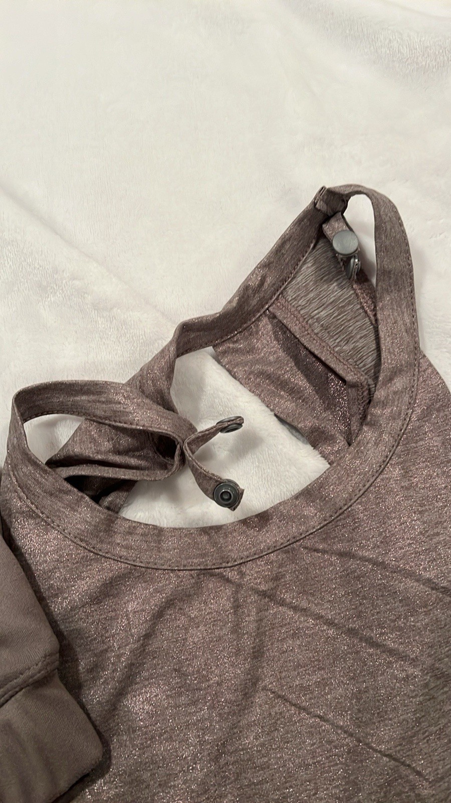 Max Studio Performance Garden Tank And Bra Combo, Size M, Heather Clay MSRP$69