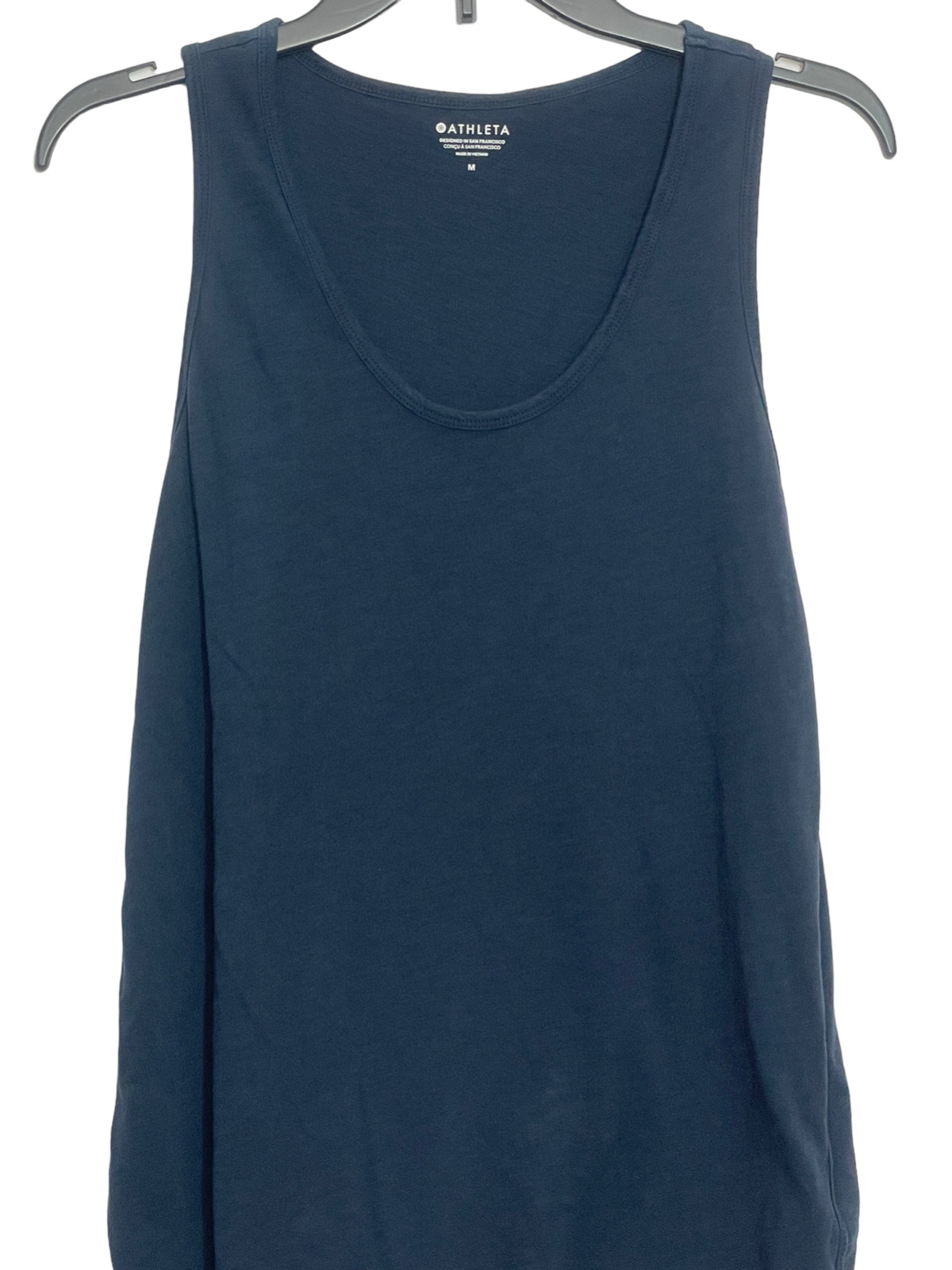 Athleta Medium Tank Navy Shell Blue