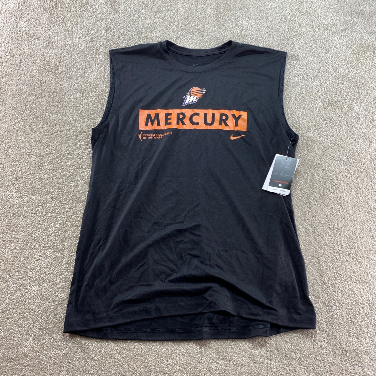 Nike Legend SL Tee Womens Large Black Phoenix Mercury WNBA Team Issue Sleeveless