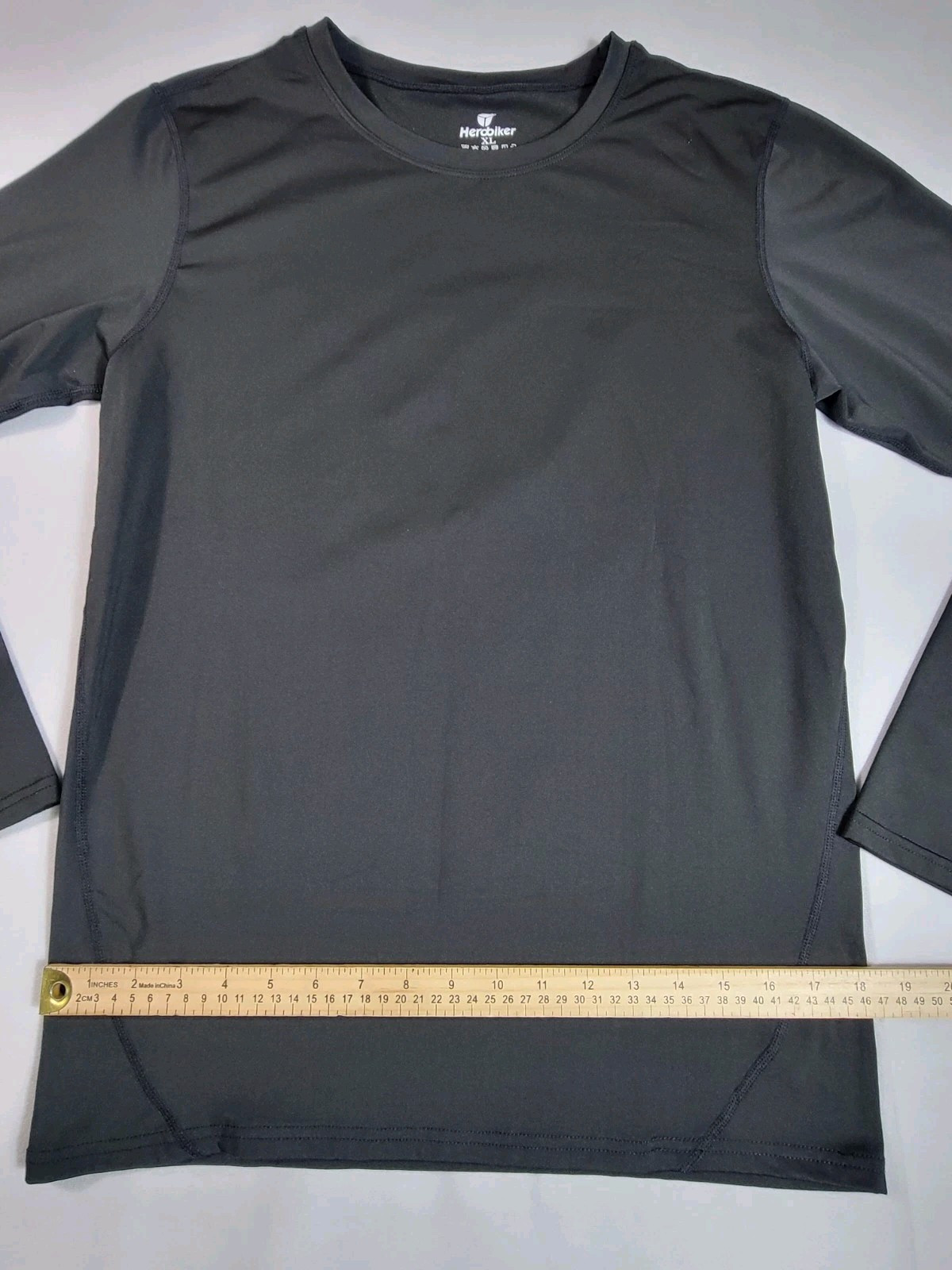 Herobiker Ultra Soft Base Layer Top Long Sleeve Shirt Womens Size XL Black