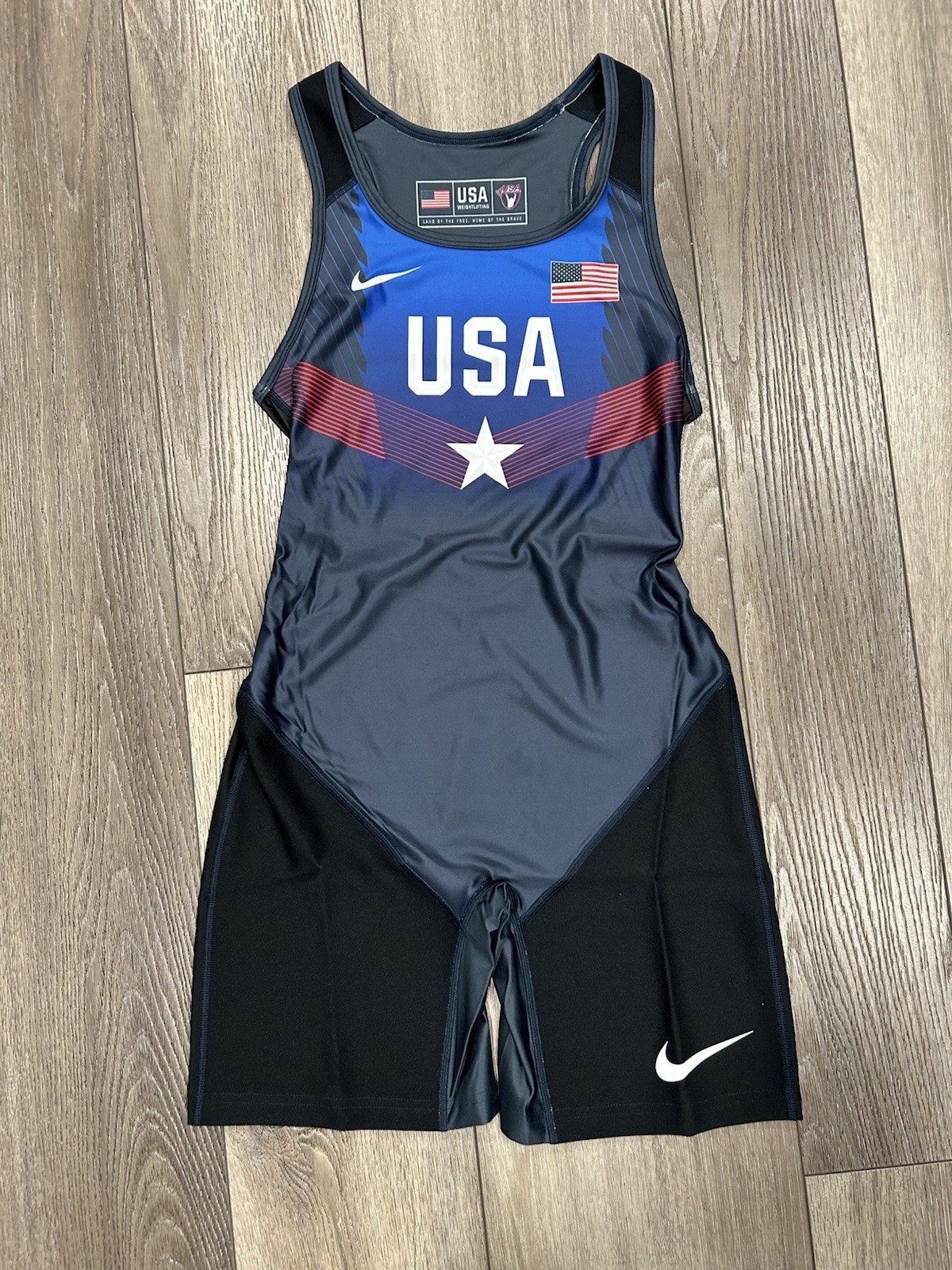 Nike USA Weightlifting Wrestling Singlet National Team Gym Stars – Women Small