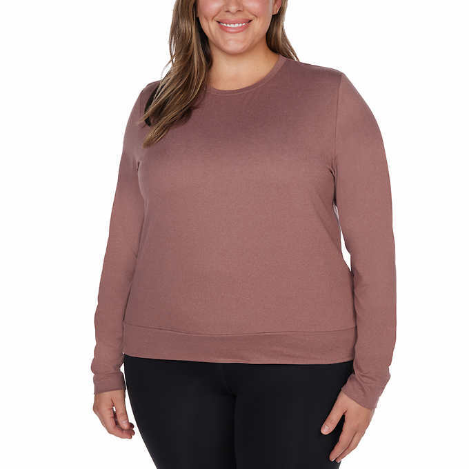 Lukka Lux Ladies Long Sleeve Active Top 2 Pack Relaxed Fit A12