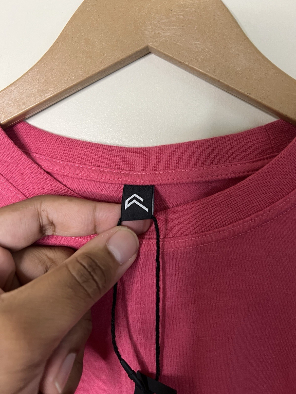 NWT Oner Active Classic Oversized Lightweight T Shirt Pink Long Sleeve L