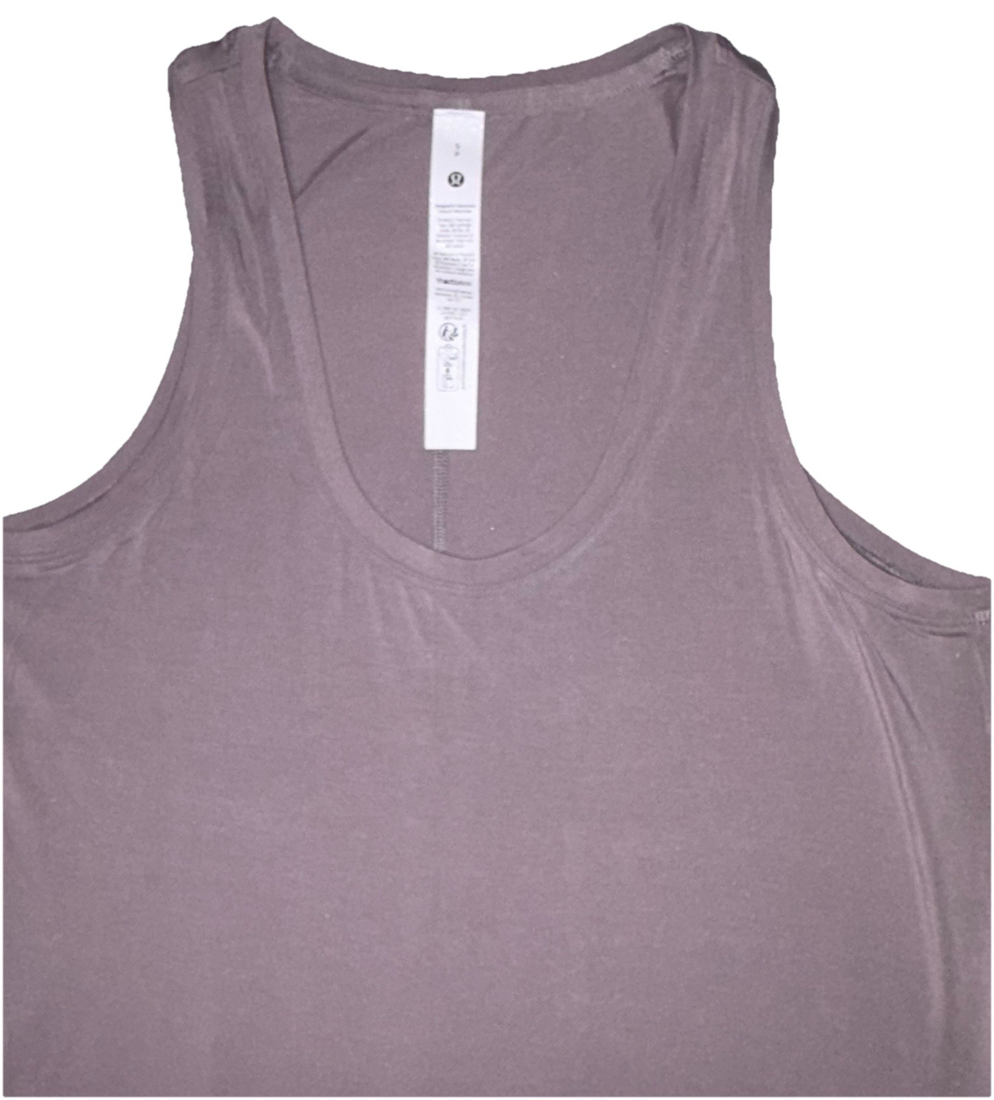 NWT⭐️LULULEMON⭐️SMALL⭐️MODAL SILK SIDE SPLIT TANK⭐️4-WAY STRETCH⭐️MAUVE GRAY⭐️