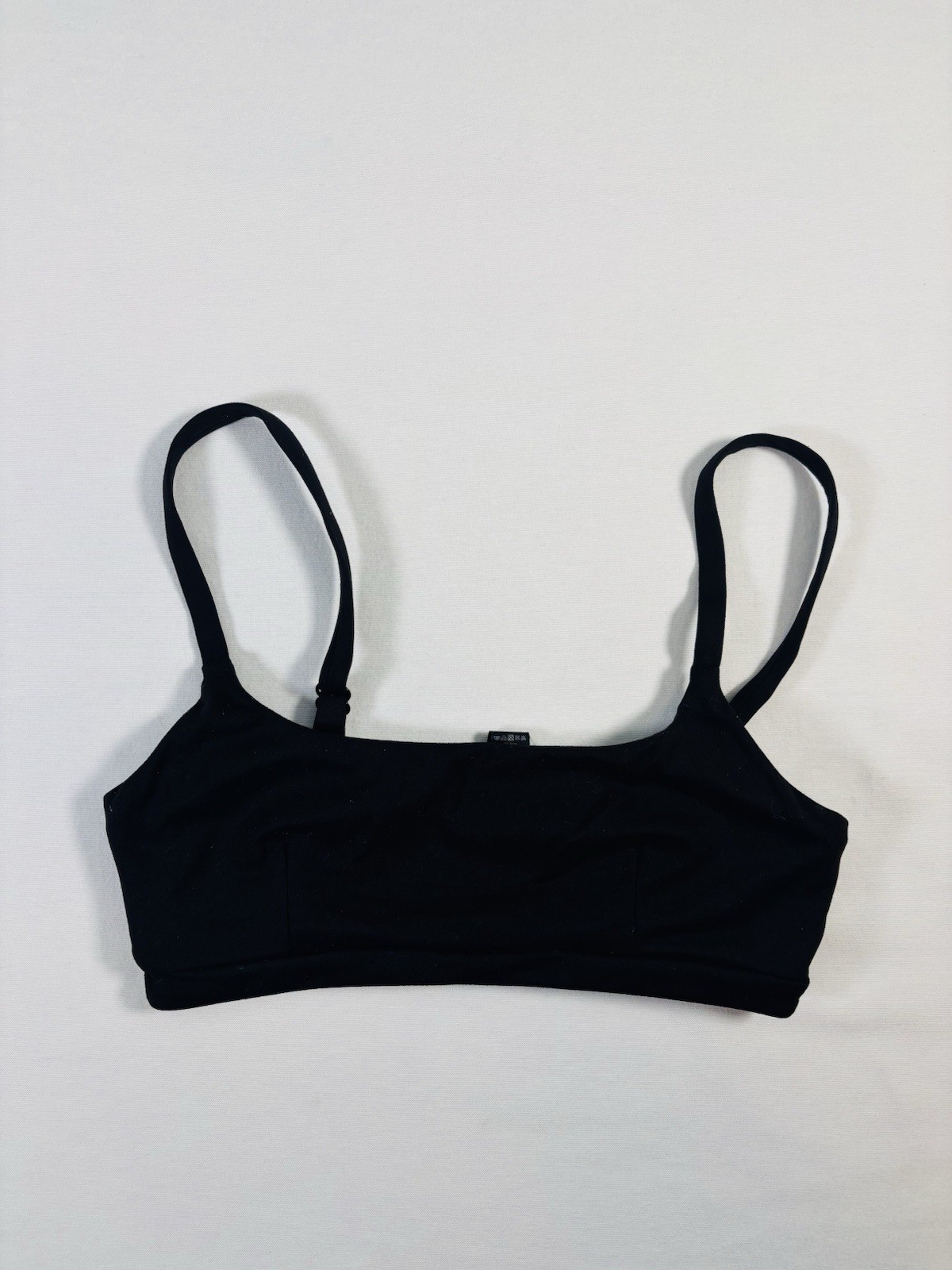 Balance Athletica Womens Medium Black Sports Bra Padded Crop Workout Tank Top