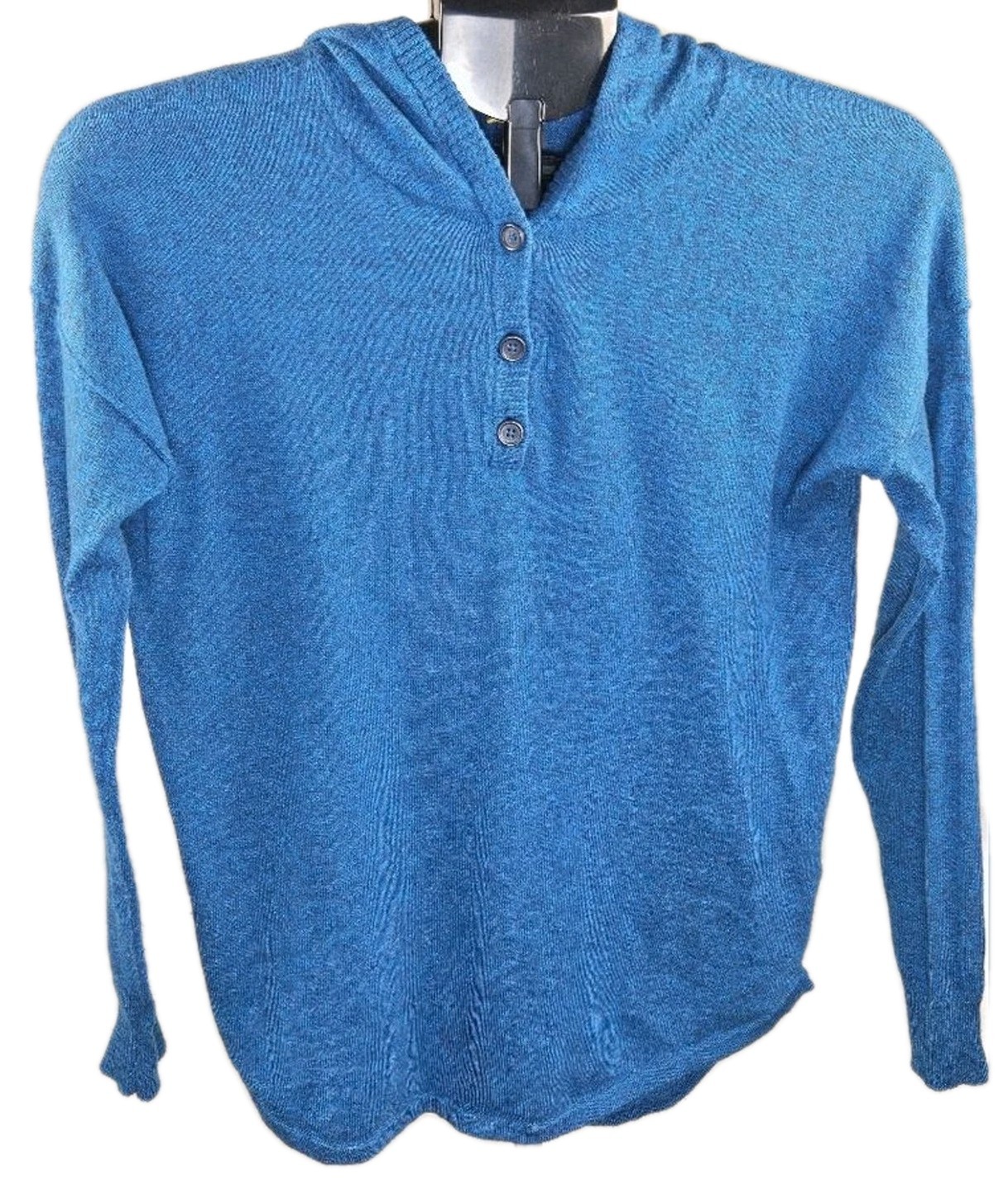 Smartwool Women’s Small Shadow Pine Hooded Henley Base Layer Sweater Gorpcore