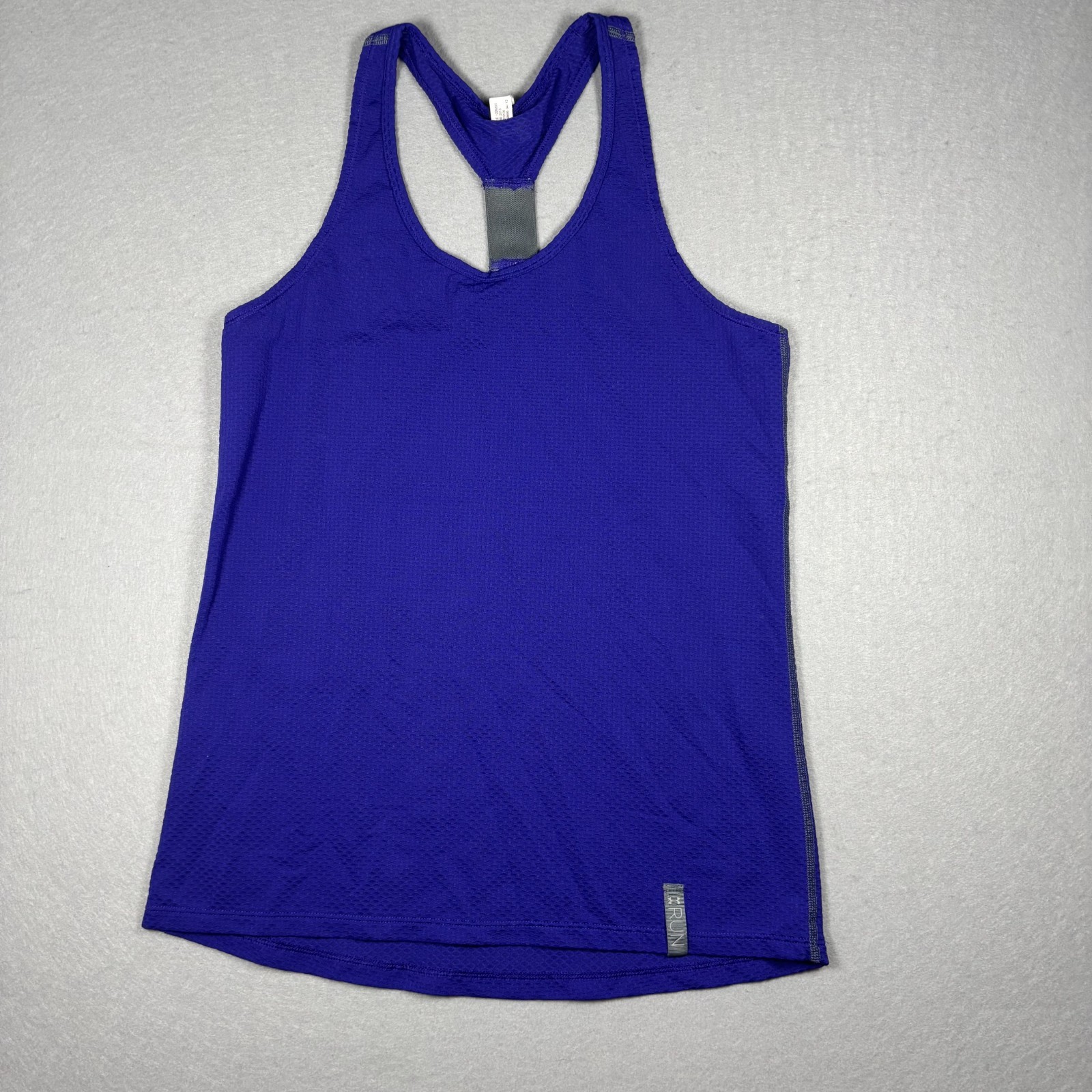 Under Armour Womens Tank Top Size Small Purple Racerback Semi-Fitted Running