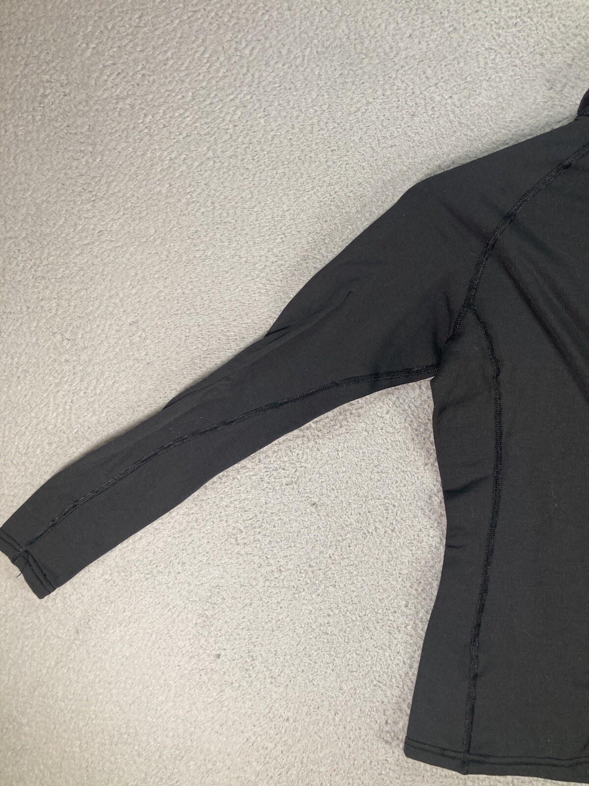 Patagonia Sweater Womens Small Black R Fleece Long Sleeve 1/4 Zip Pullover
