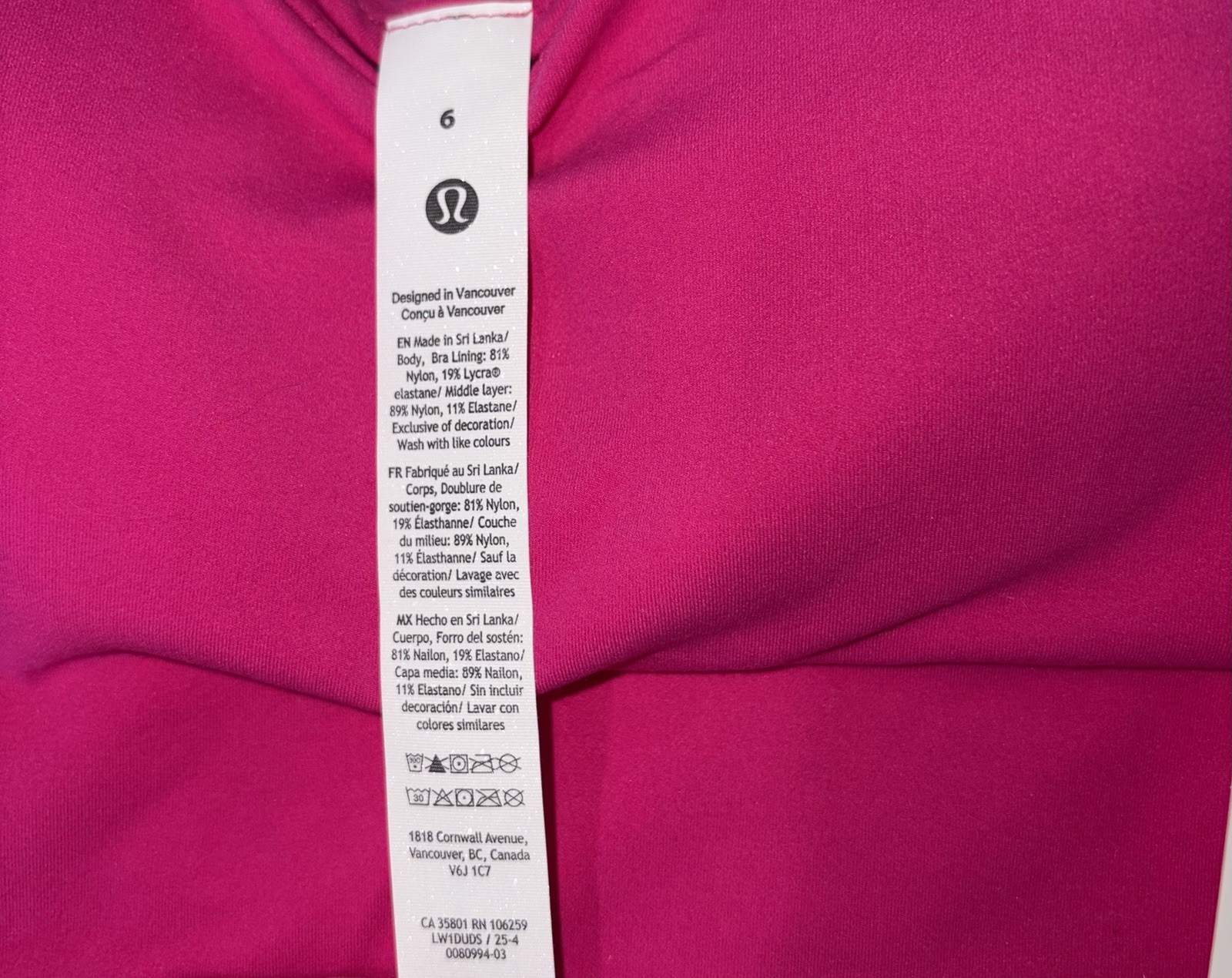 NWT🔅LULULEMON🔅SIZE 6🔅ALIGN TANK🔅BUILT IN BRA🔅AUTHENTIC🔅JEWELED MAGENTA $68
