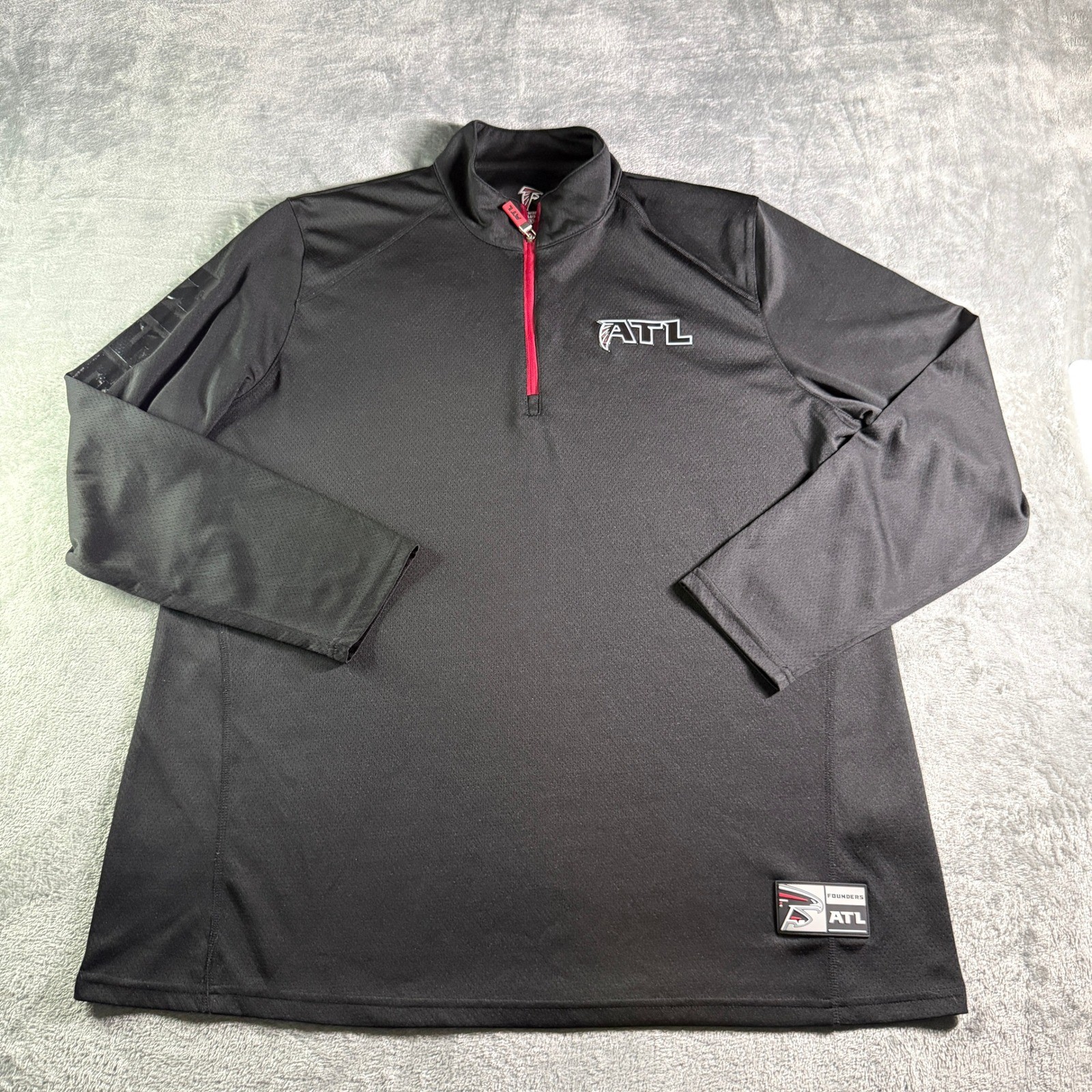Atlanta Falcons Members Exclusive Quarter Zip Pullover Womens 4X Rise Up NFL