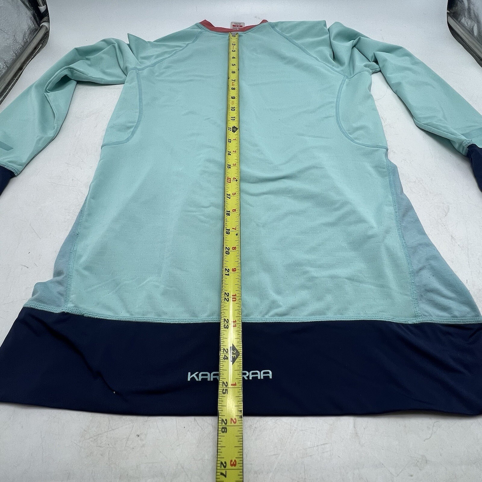 Kari Traa Base Layer Shirt WOMENS MEDIUM Pullover Workout Long Sleeve Blue