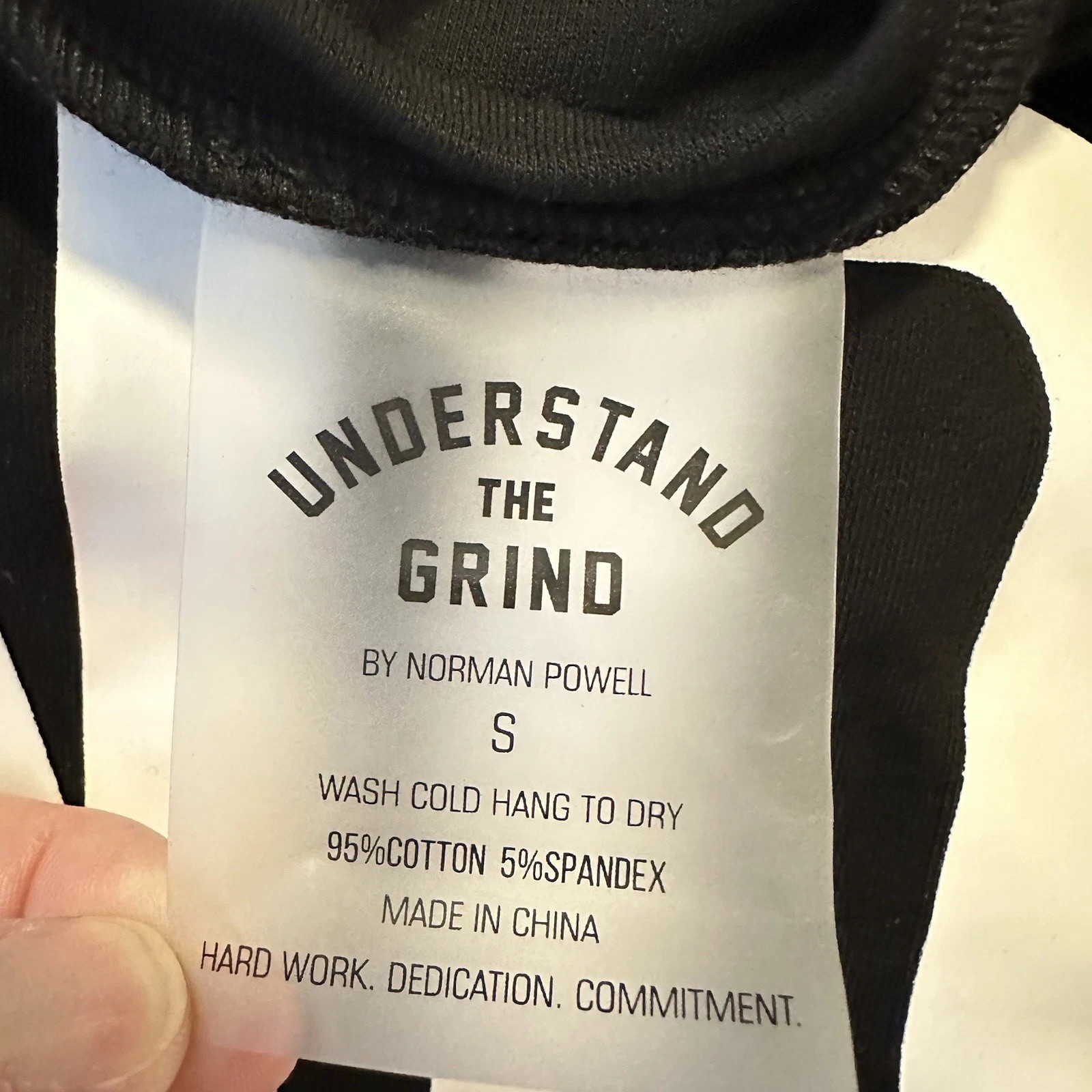 Understand The Grind Cropped Terry Workout Cover Up Top Black Norman Powell S