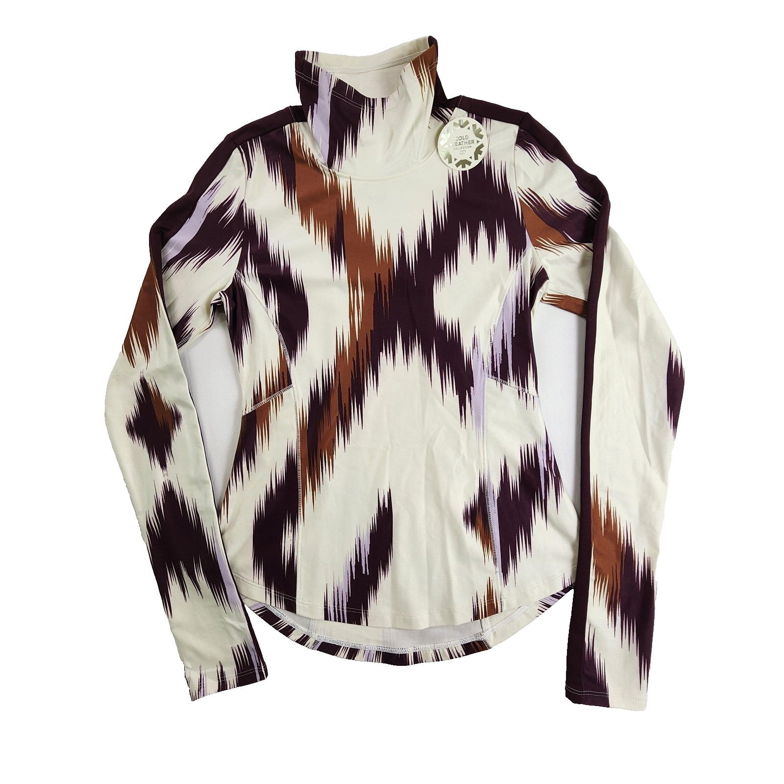 Calia Cold Weather Turtleneck Womens XS Frozen Frontier Wine Long Sleeve Top