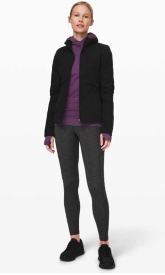 NWT Lululemon Rest Less Hoodie *Patchwork Galactic Grape / Silver Lilac 10