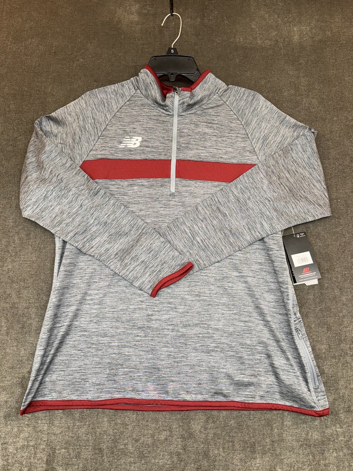 NEW BALANCE SHIRT WOMENS XL Athletic PULLOVER Long Sleeve GRAY NB DRY NEW