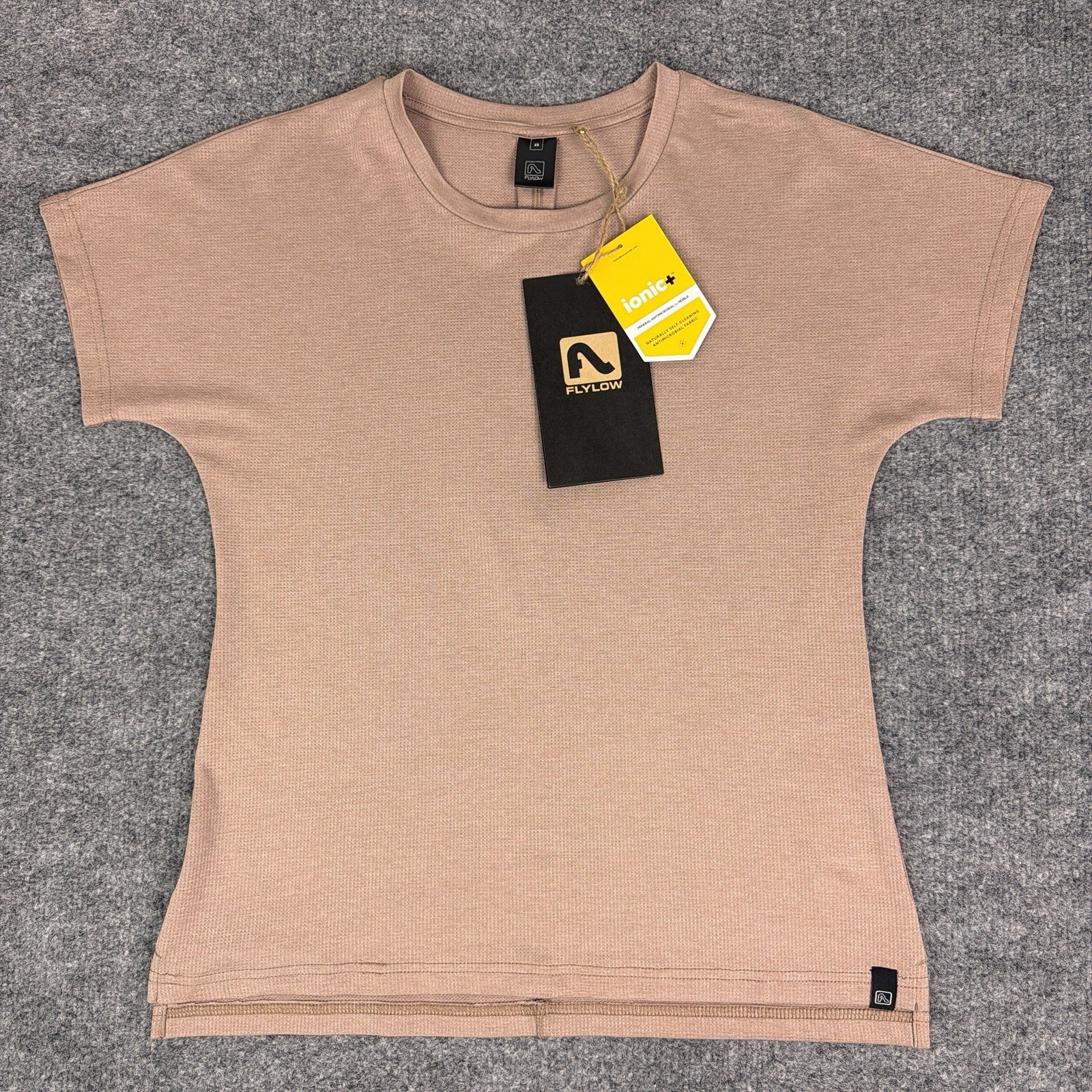 Flylow Shirt Womens XS Chai Brown Jana Tee Mountain Bike MTB NWT Short Sleeve