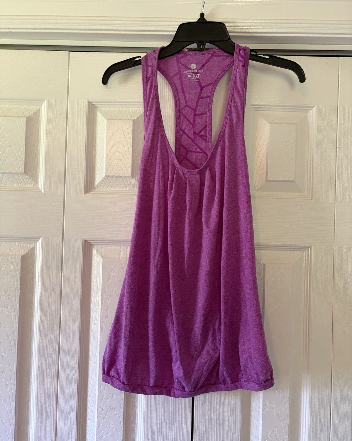 Old Navy Active Women’s L Purple Racerback Tank Scoop Neck Lightweight Solid