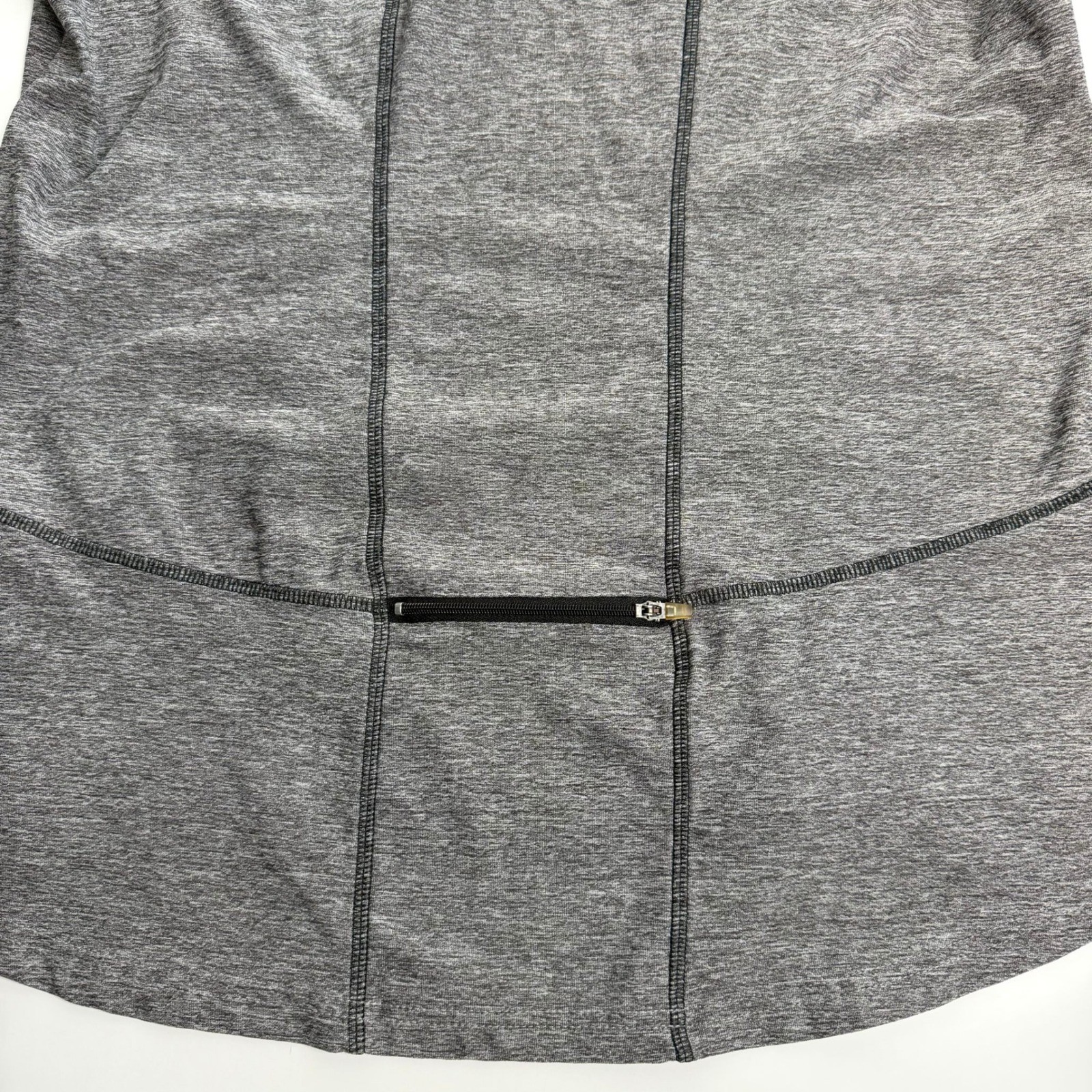 C9 Champion Gray Quarter Zip Pullover Semi Fitted Womens Sz Large Active Running