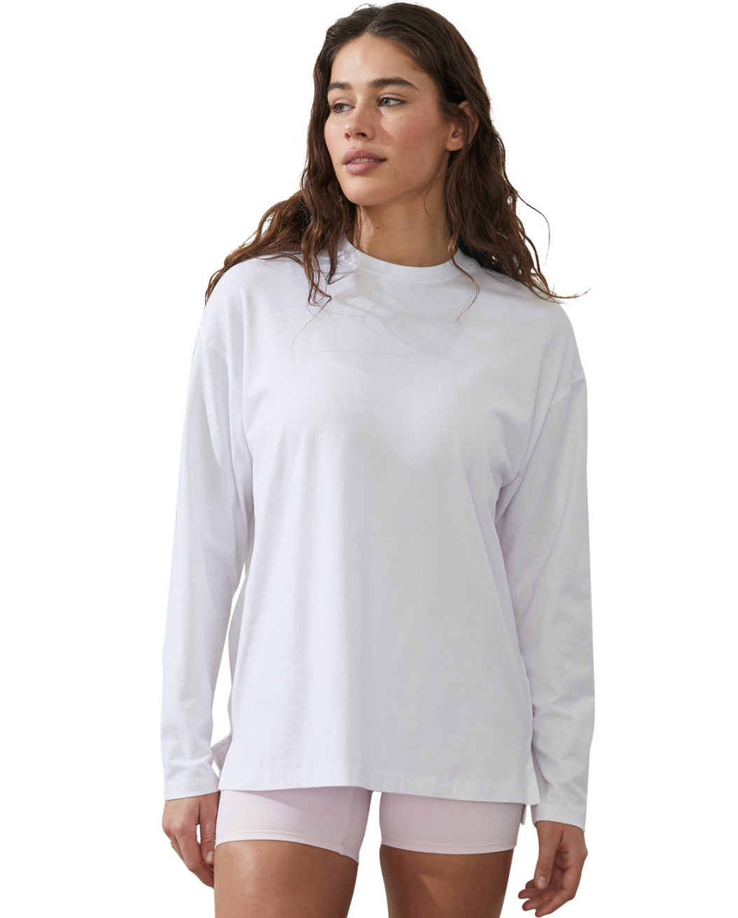 Cotton On Women Active Essentials Long Sleeve Top White Size M