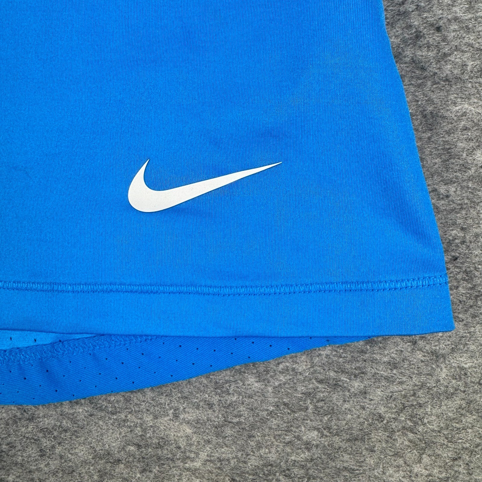 Nike Pro Dri Fit Hypercool Training Running Top Shirt Mesh Blue Womens Medium M