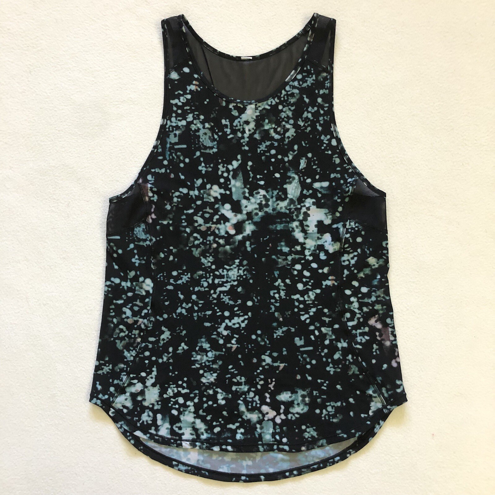 Lululemon Sculpt Tank II Pixel Haze Multi Black Print Sleeveless Top Shirt 4