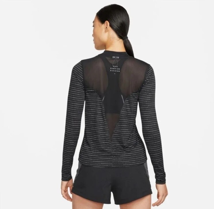 Nike Dri-FIT Run Division Women’s Long-Sleeve Running Top DV7243-010 Size XS