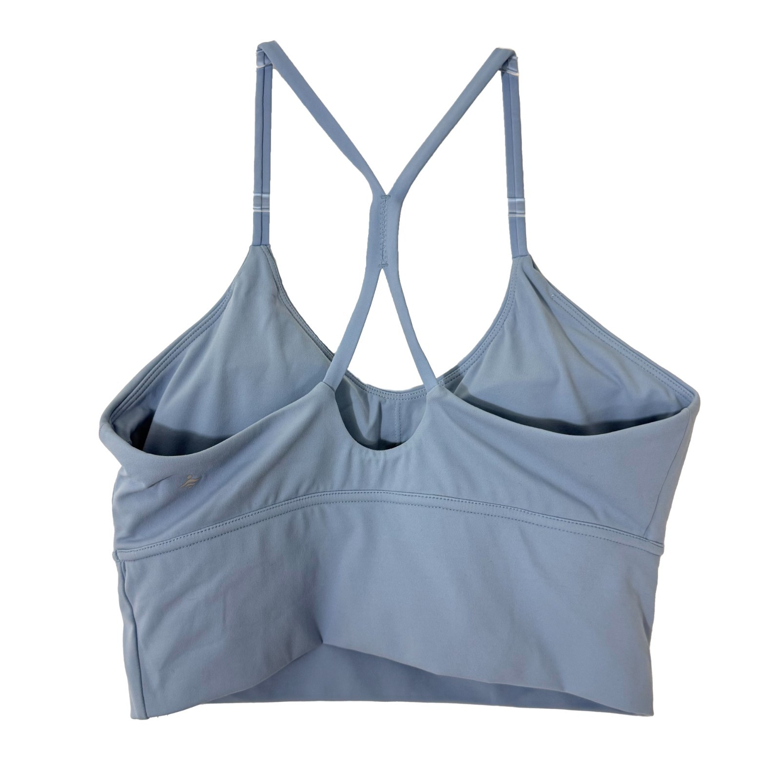 HALARA Padded Racerback Workout Longline Support Tank Bra Top L Lt Blue NWT B10