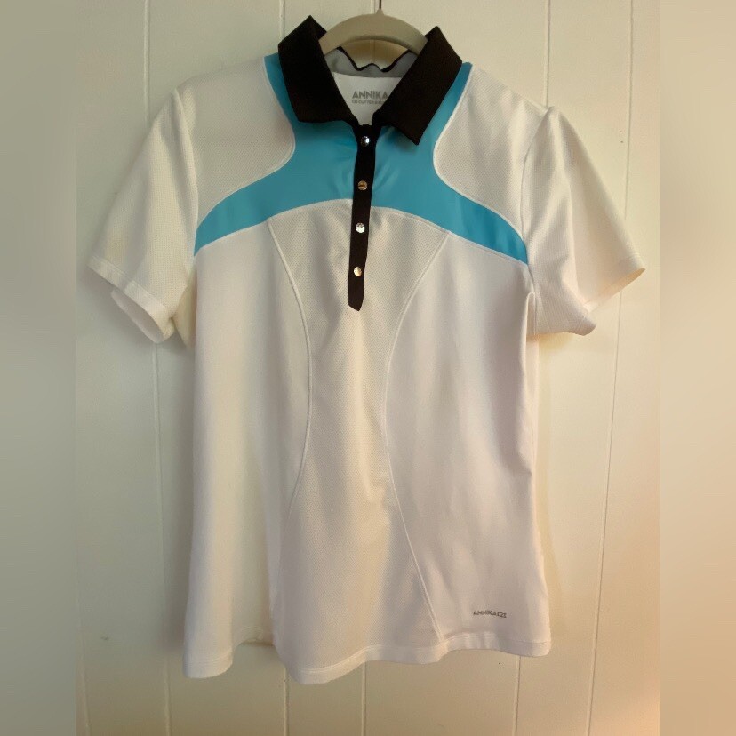 Annika Top Women’s Large White Multicolor Athletic Sports Golf