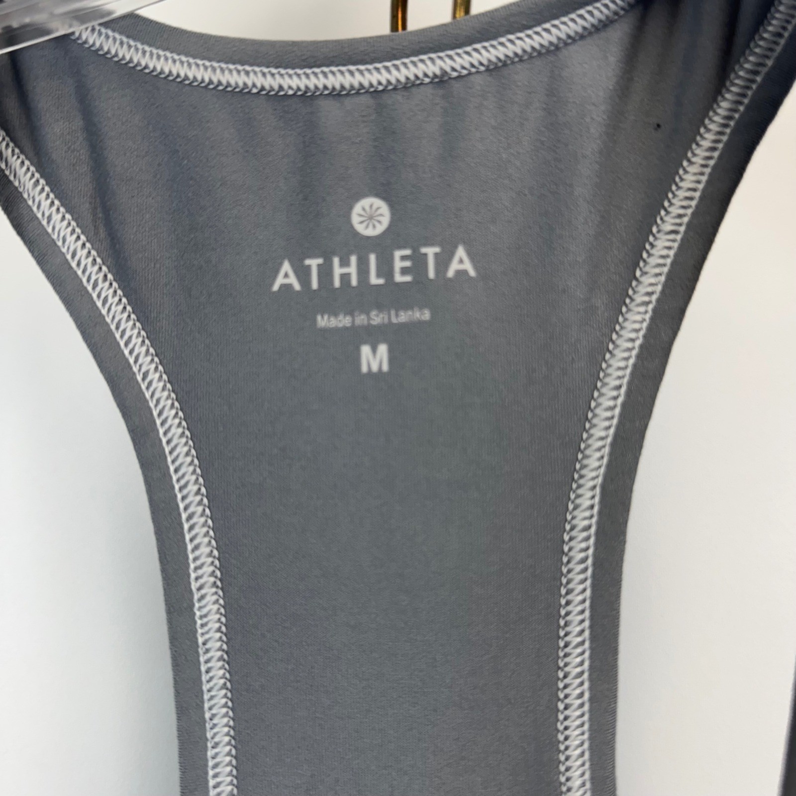 Athleta Gray Racerback Tank Dress Medium Style 964327